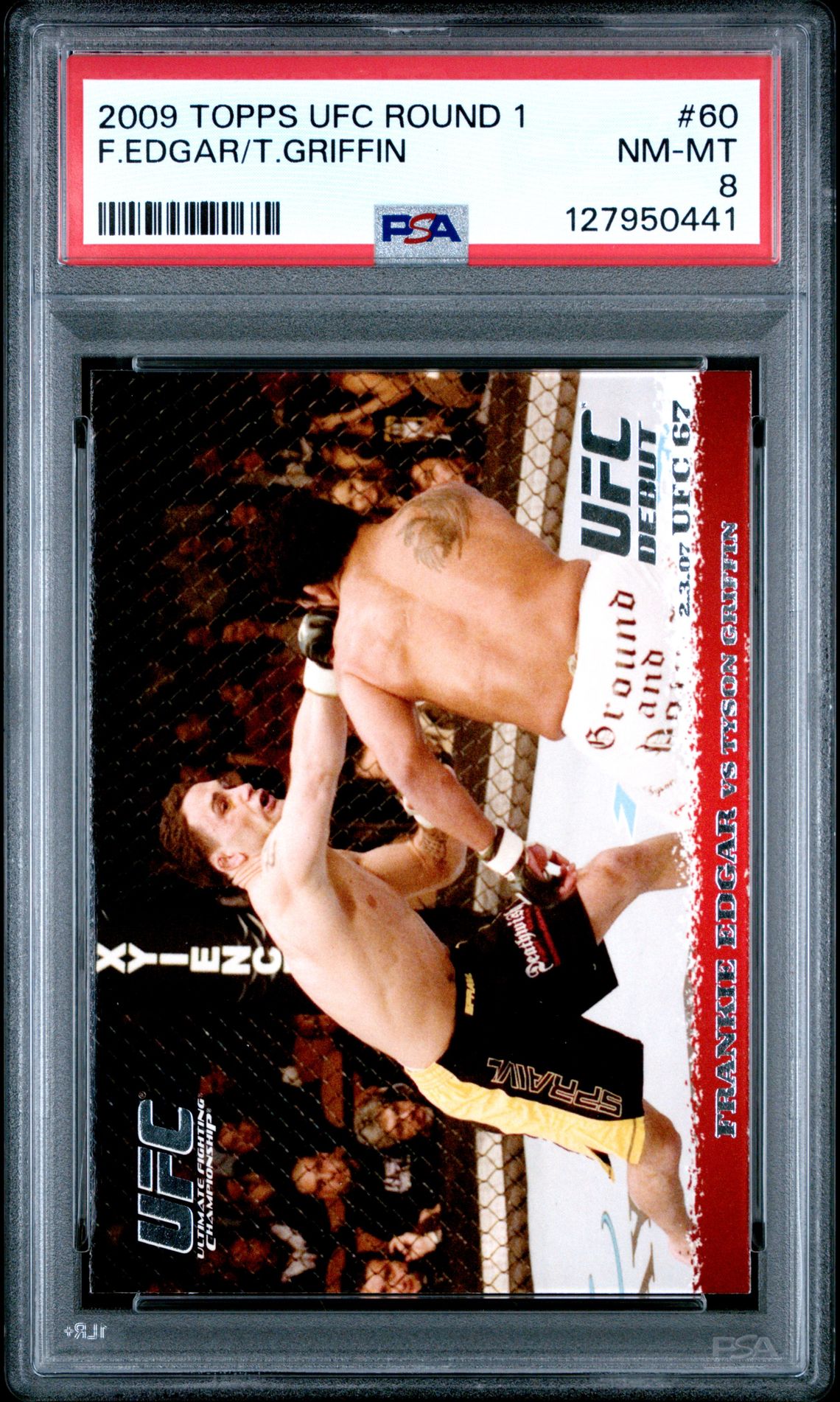 2009 Topps Ufc Round 1 F.edgar/T.griffin #60 Nm-Mt 8 front