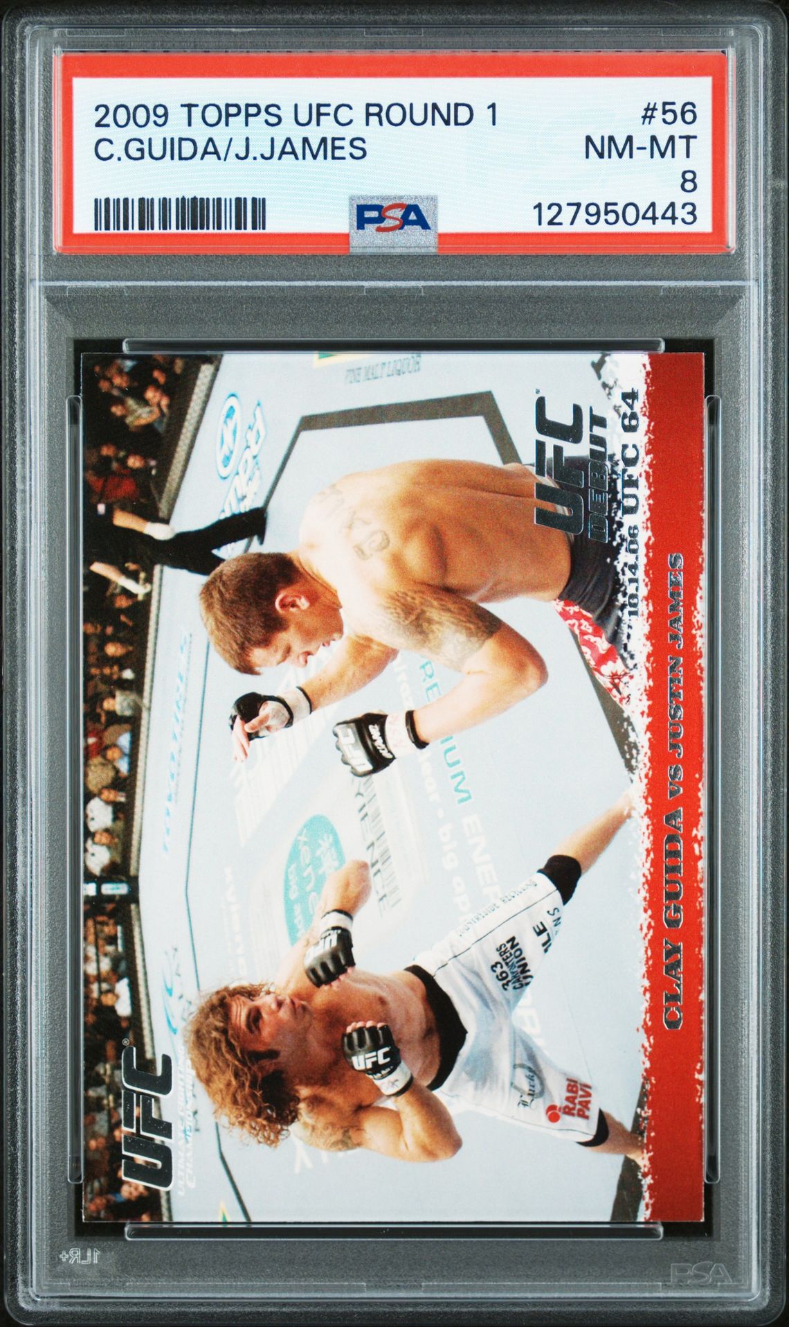 2009 Topps Ufc Round 1 C.guida/J.james #56 Nm-Mt 8 front