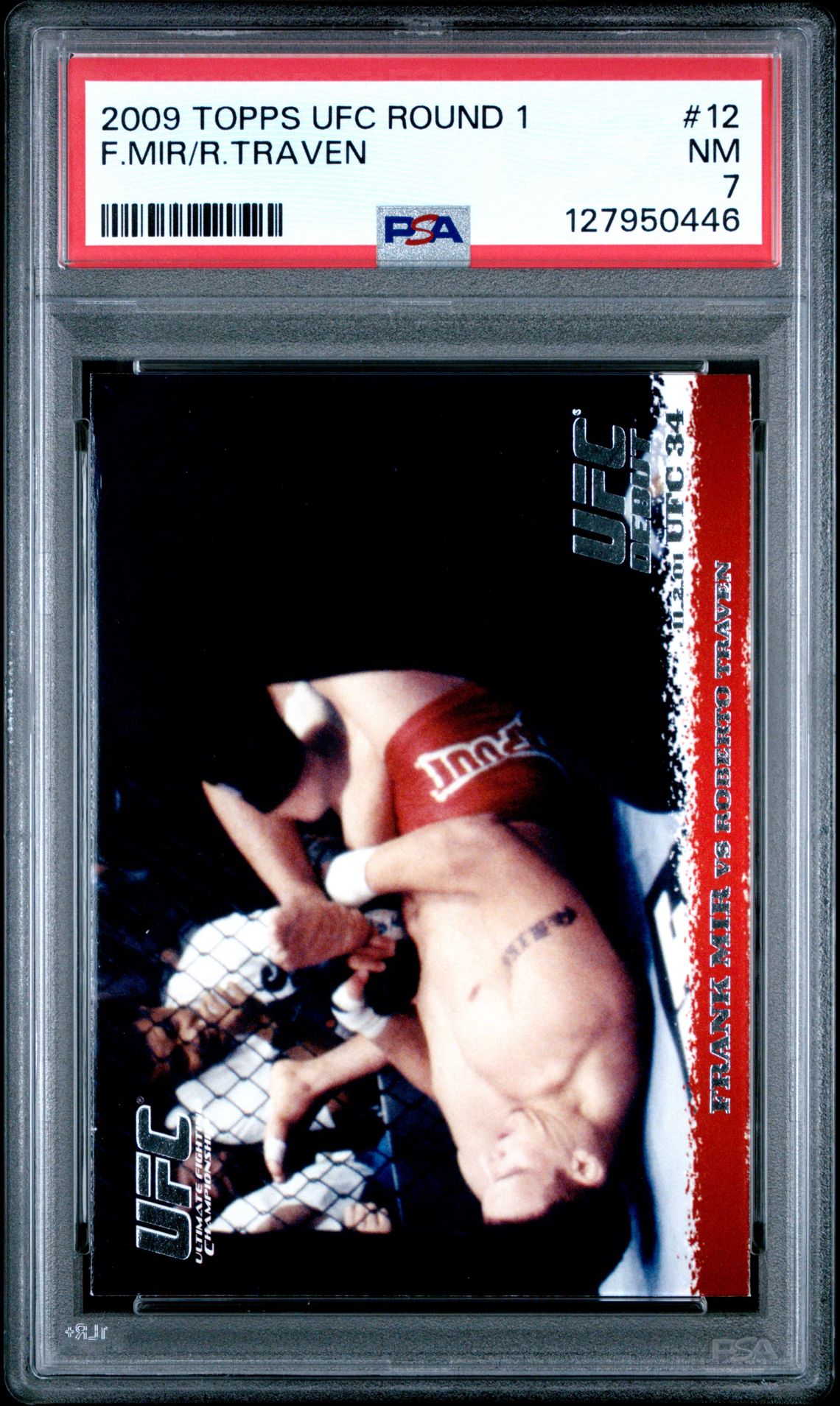 2009 Topps Ufc Round 1 F.mir/R.traven #12 Nm 7 front
