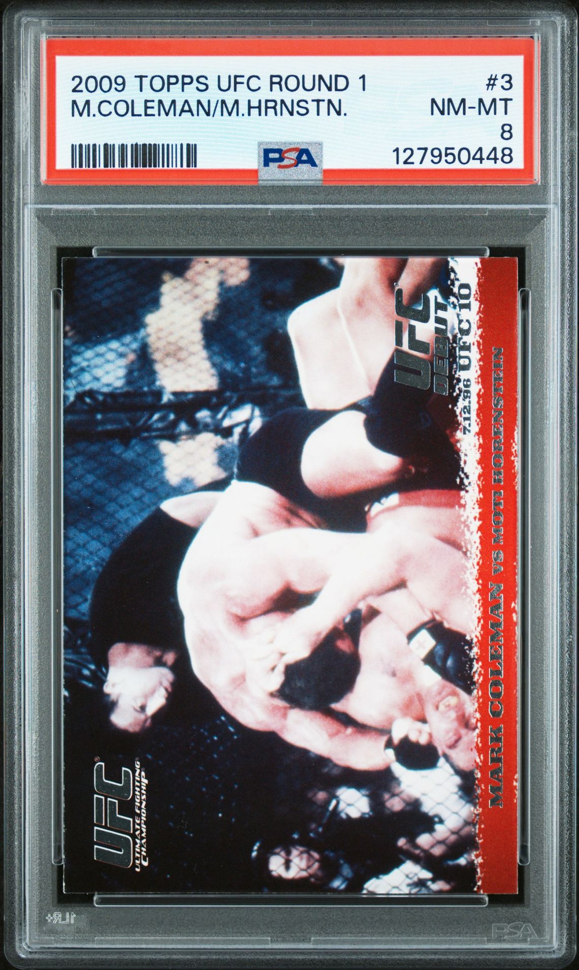 2009 Topps Ufc Round 1 M.coleman/M.hrnstn. #3 Nm-Mt 8 front