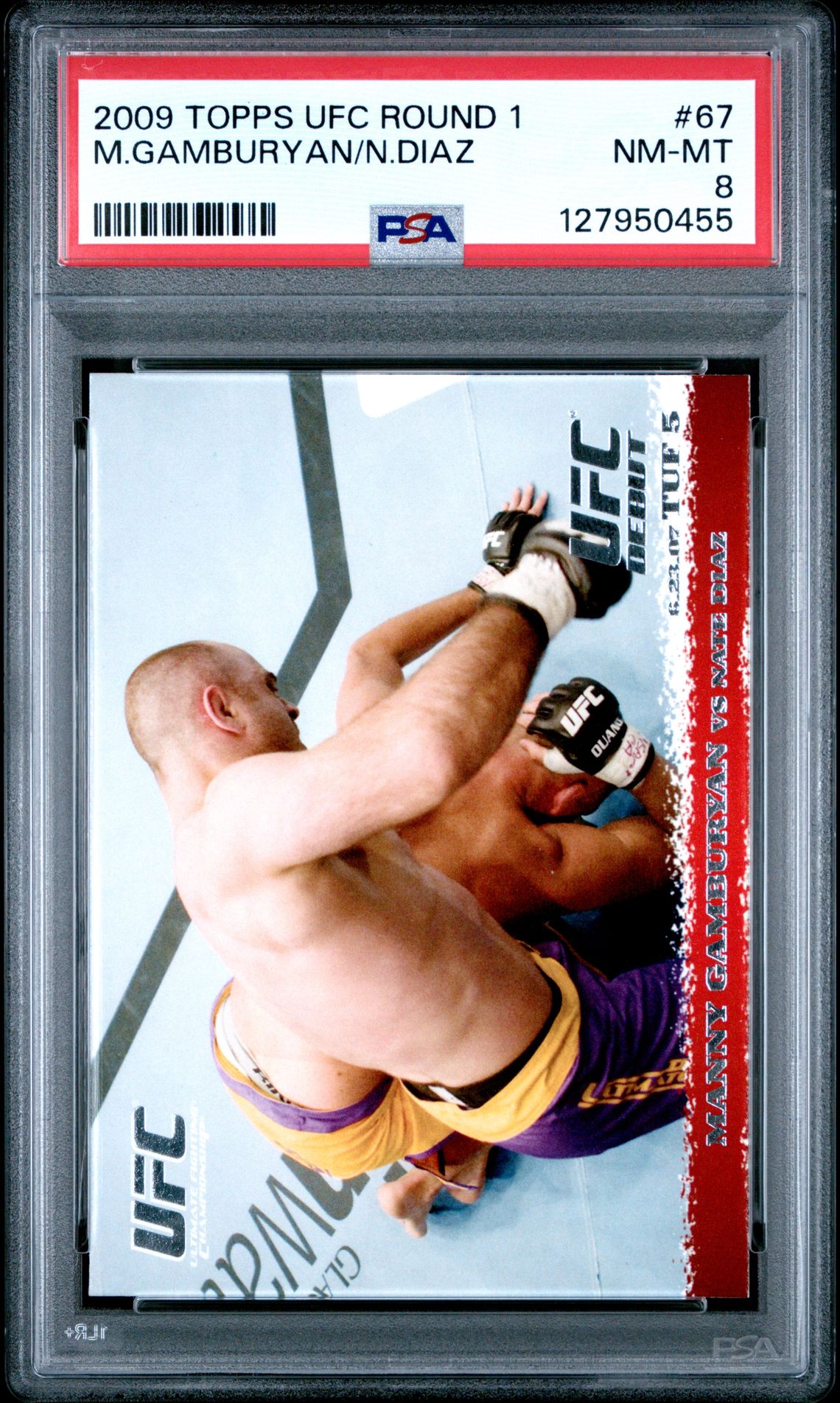 2009 Topps Ufc Round 1 M.gamburyan/N.diaz #67 Nm-Mt 8 front