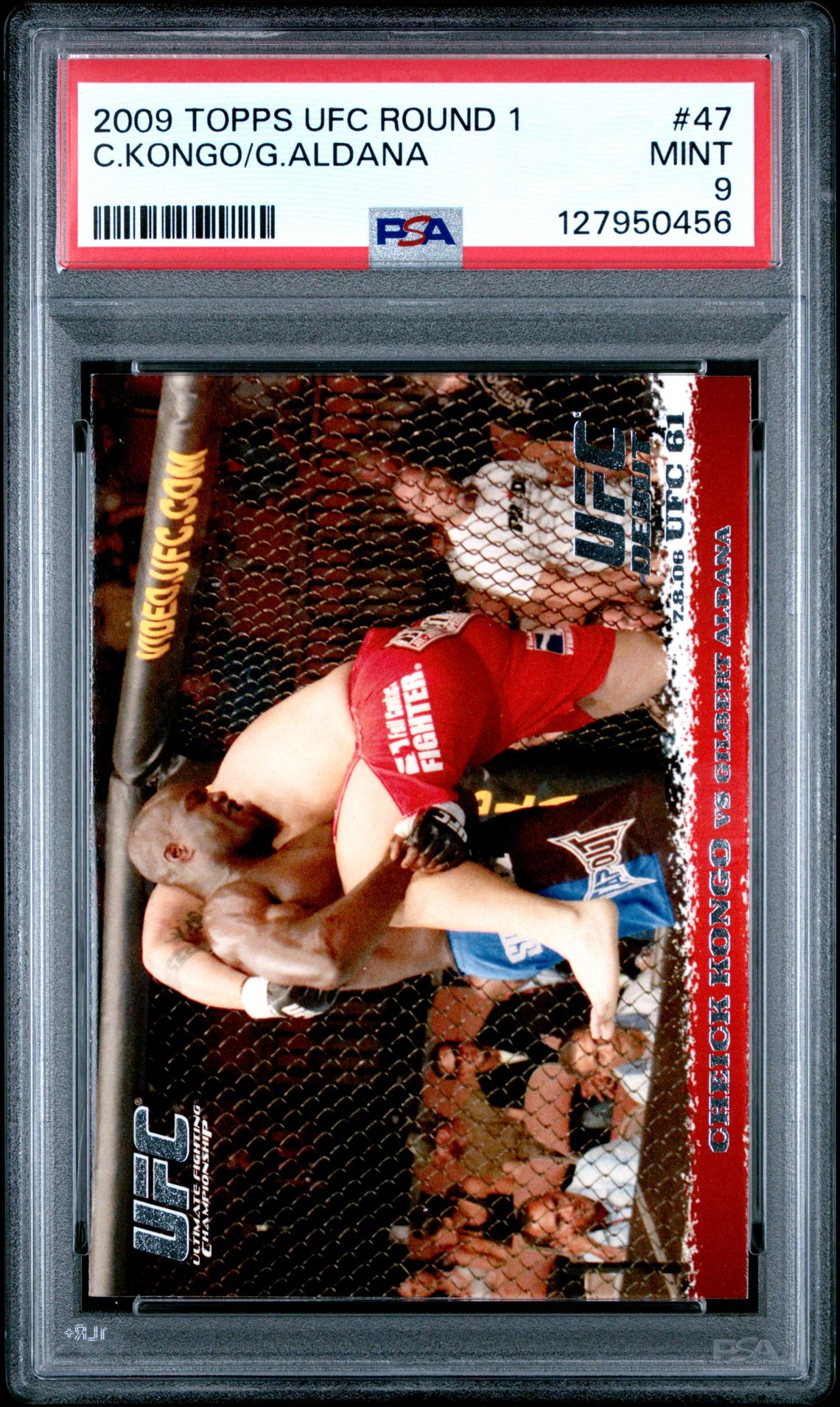2009 Topps Ufc Round 1 C.kongo/G.aldana #47 Mint 9 front