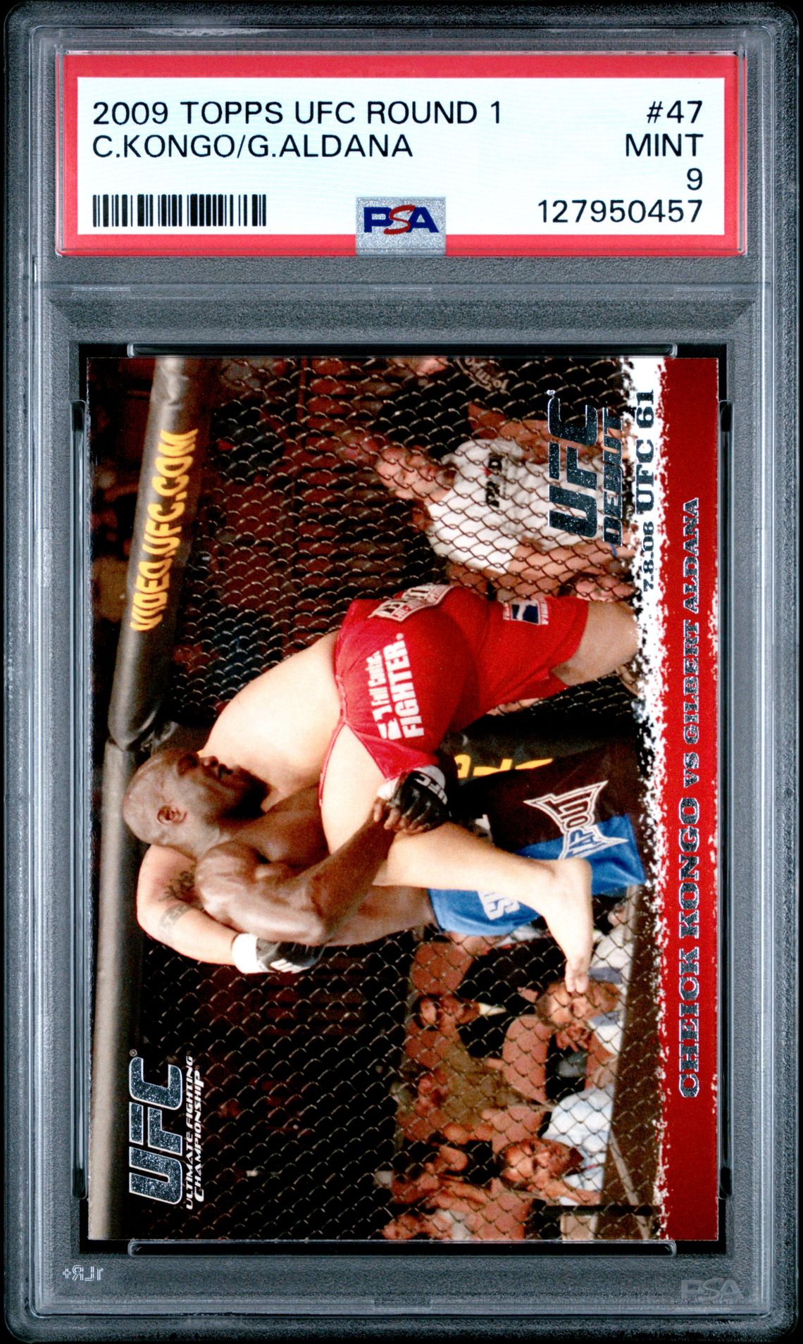 2009 Topps Ufc Round 1 C.kongo/G.aldana #47 Mint 9 front