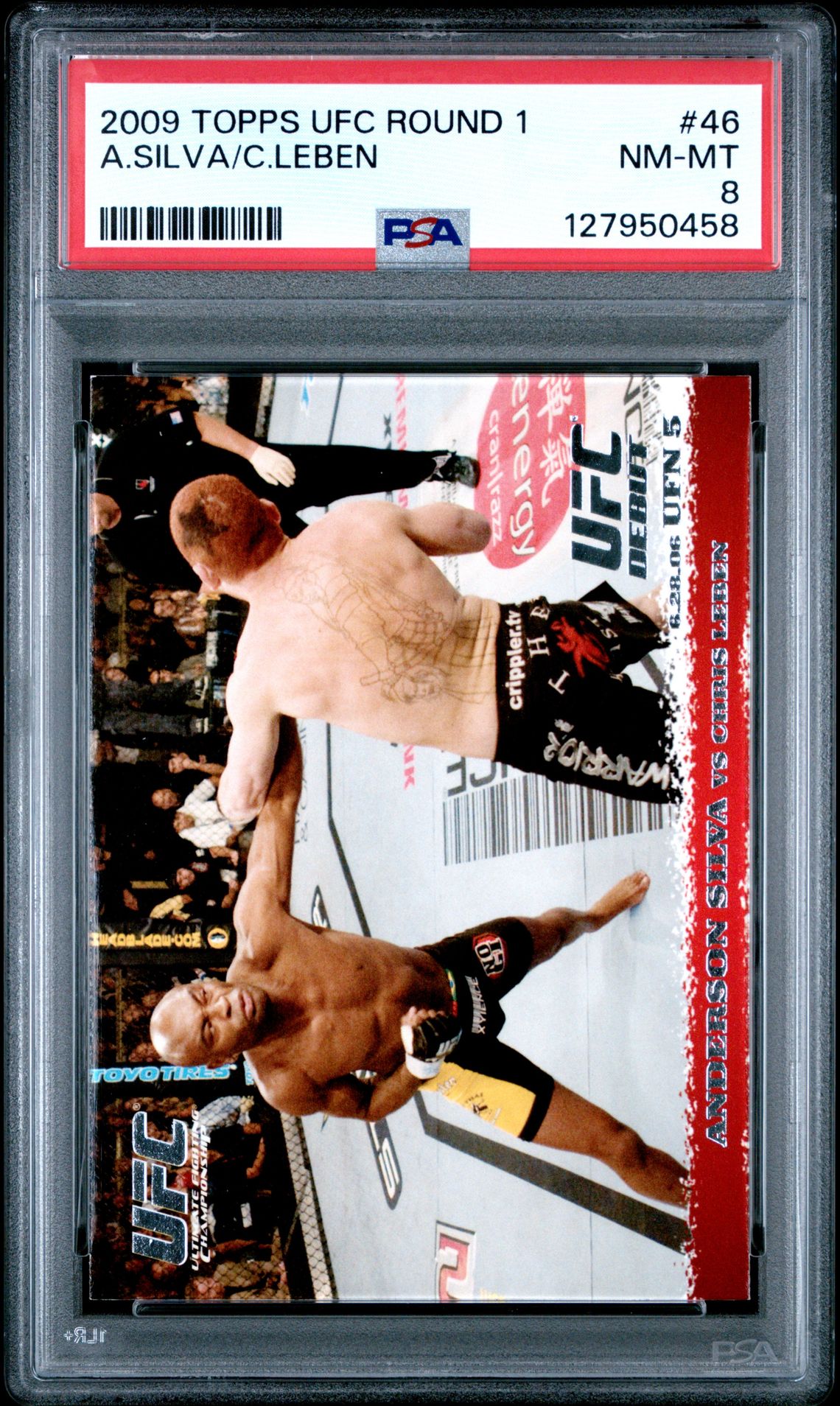 2009 Topps Ufc Round 1 A.silva/C.leben #46 Nm-Mt 8 front