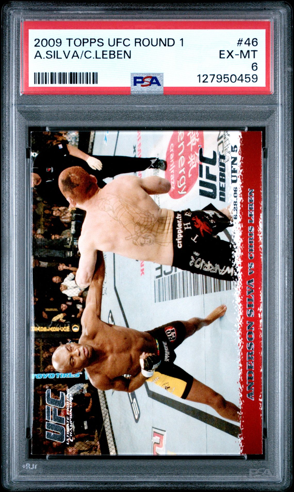 2009 Topps Ufc Round 1 A.silva/C.leben #46 Ex-Mt 6 front