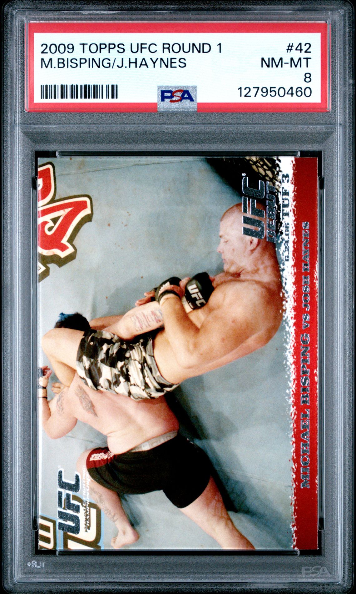 2009 Topps Ufc Round 1 M.bisping/J.haynes #42 Nm-Mt 8 front