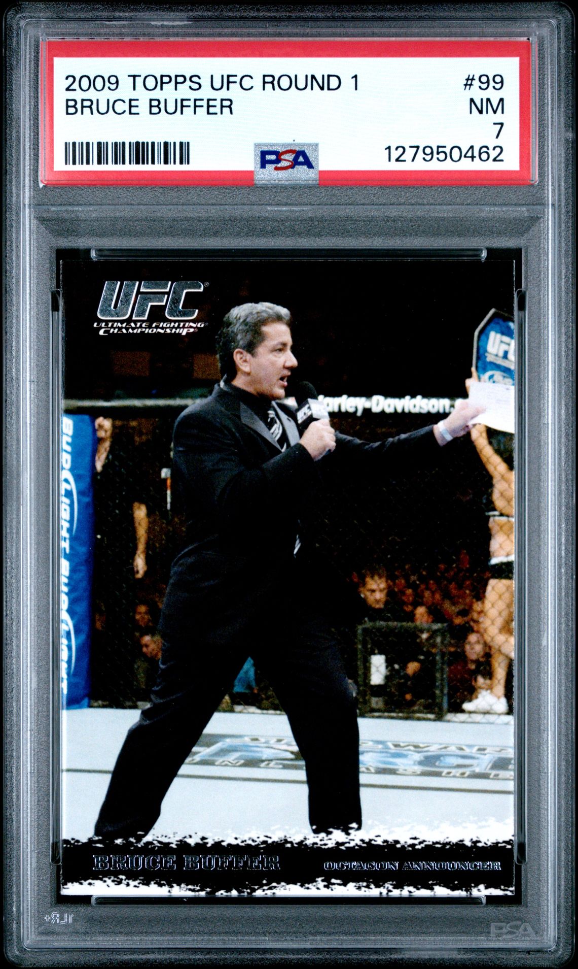 2009 Topps Ufc Round 1 Bruce Buffer #99 Nm 7 front