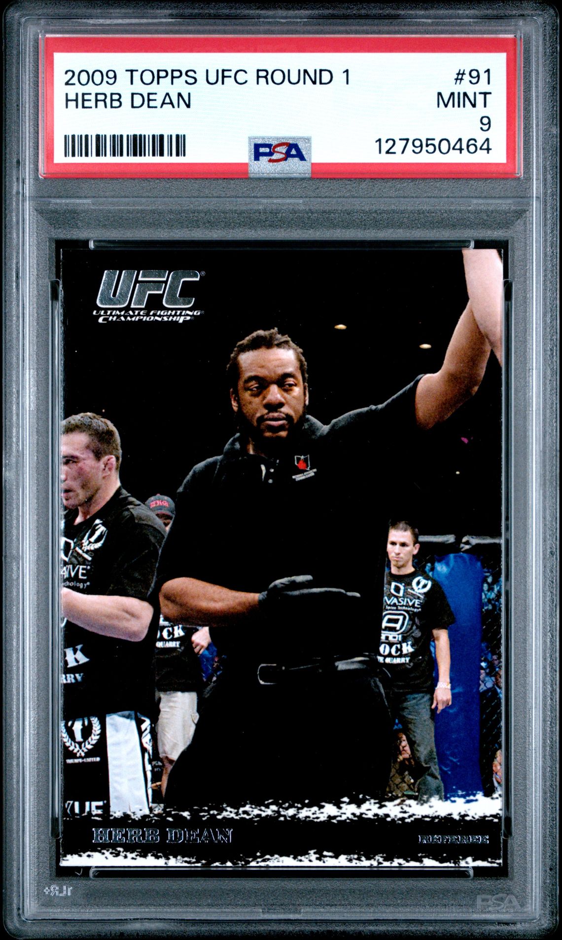 2009 Topps Ufc Round 1 Herb Dean #91 Mint 9 front