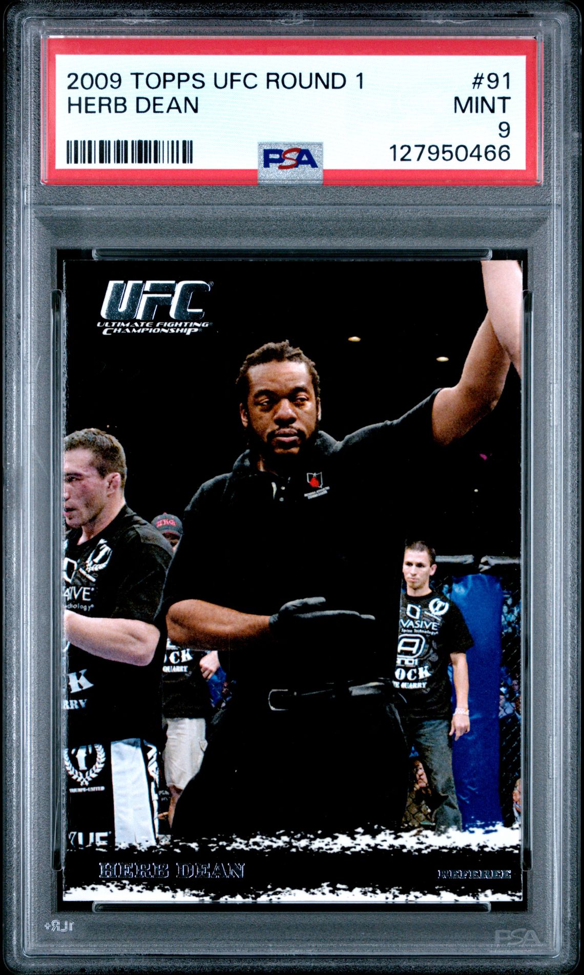 2009 Topps Ufc Round 1 Herb Dean #91 Mint 9 front