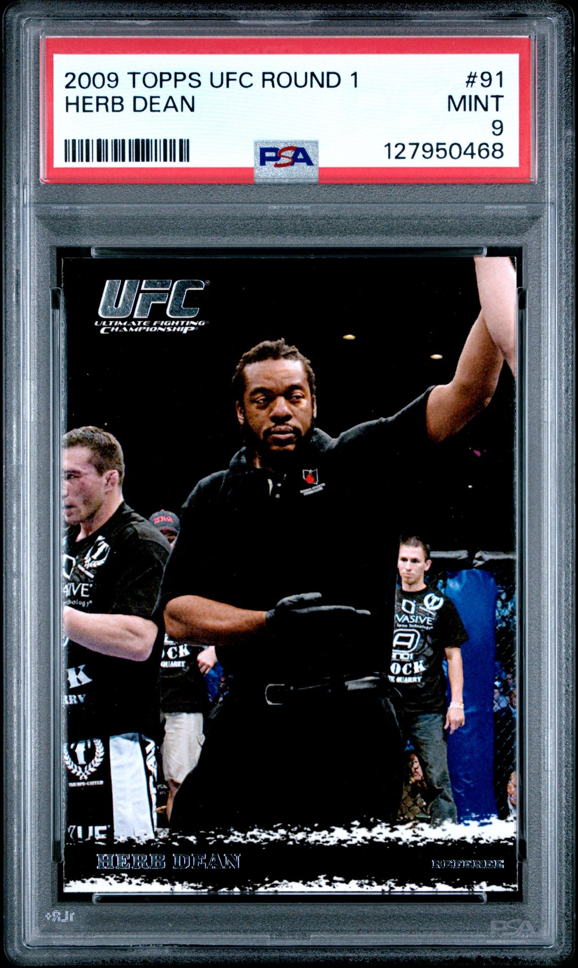 2009 Topps Ufc Round 1 Herb Dean #91 Mint 9 front