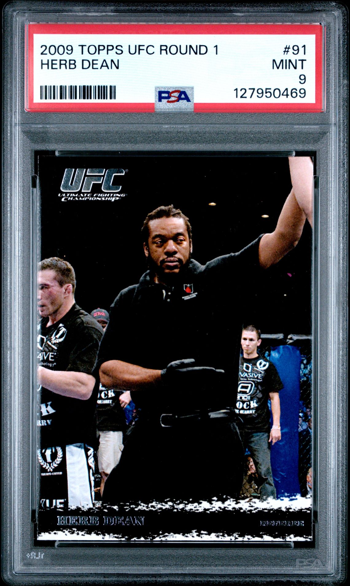 2009 Topps Ufc Round 1 Herb Dean #91 Mint 9 front