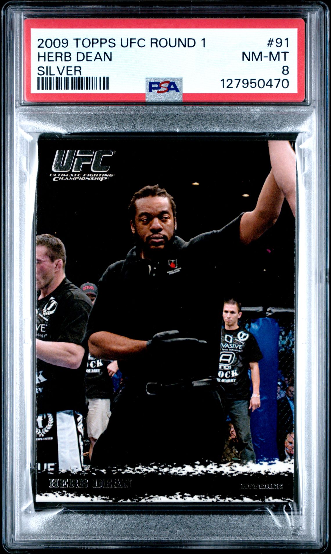 2009 Topps Ufc Round 1 Herb Dean #91 (Silver) Nm-Mt 8 front