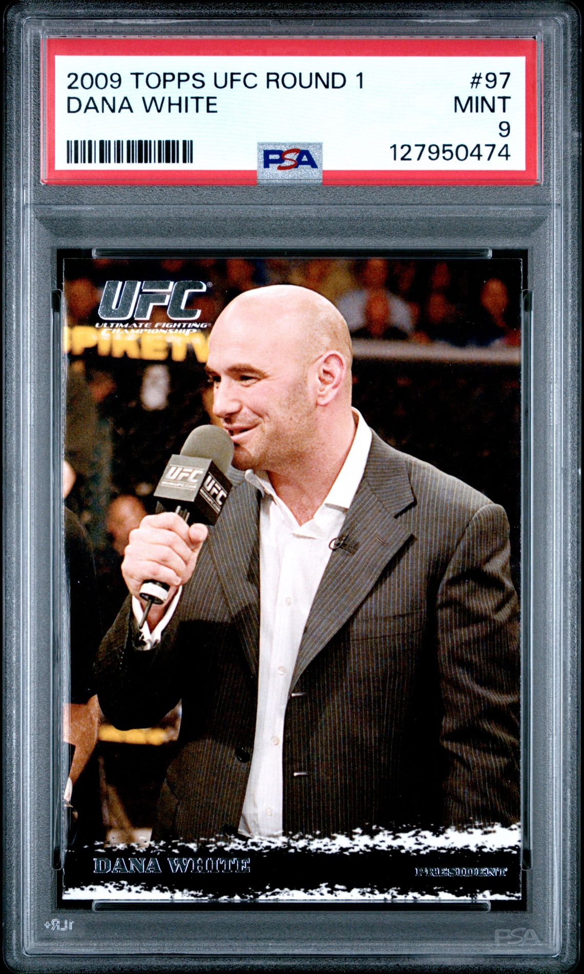 2009 Topps Ufc Round 1 Dana White #97 Mint 9 front