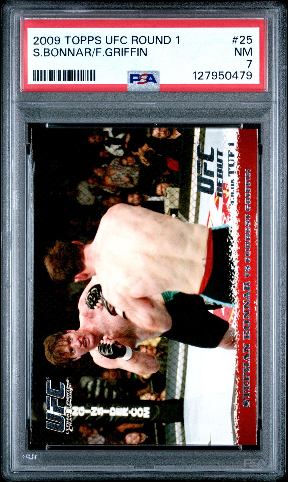 2009 Topps Ufc Round 1 S.bonnar/F.griffin #25 Nm 7 front