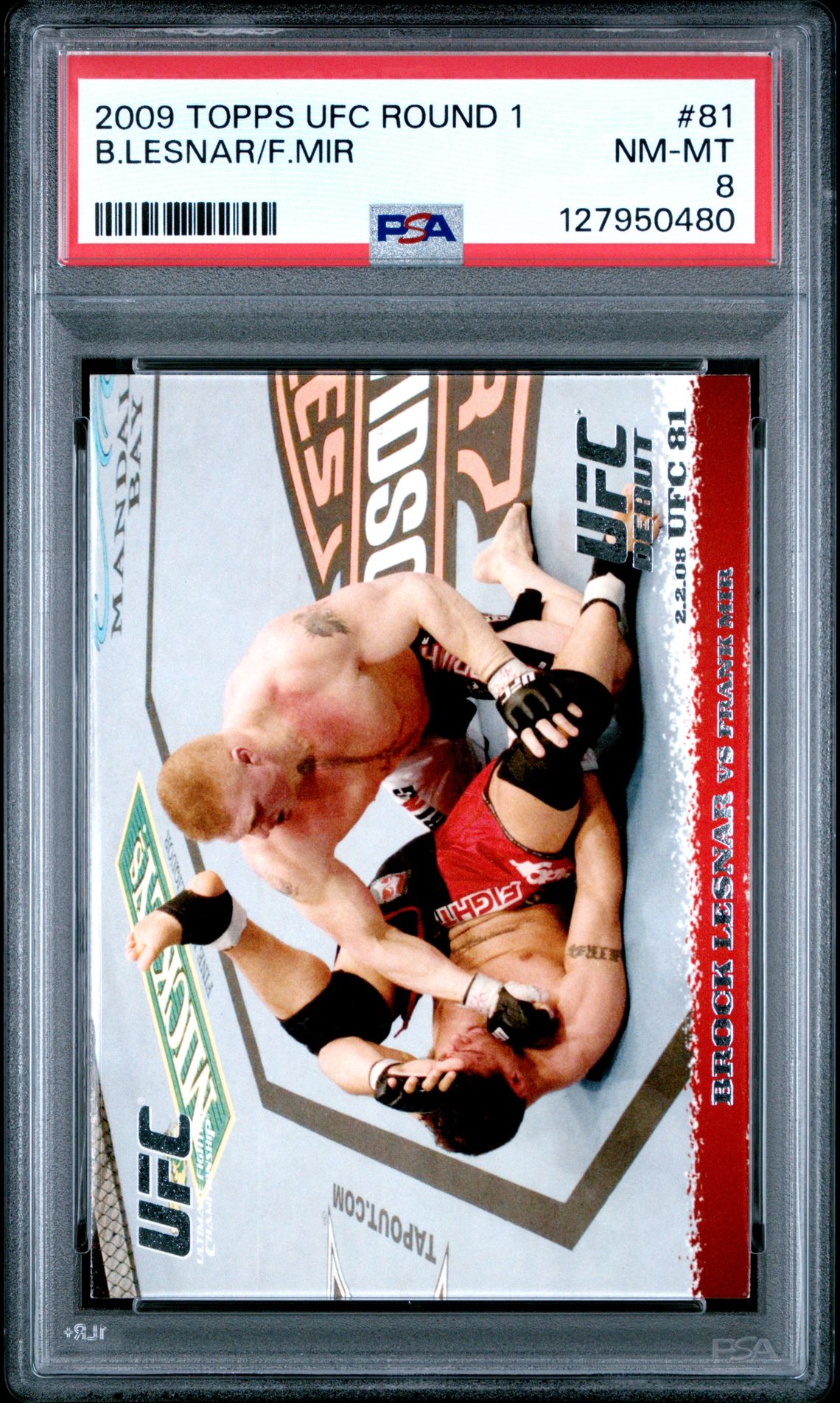 2009 Topps Ufc Round 1 B.lesnar/F.mir #81 Nm-Mt 8 front