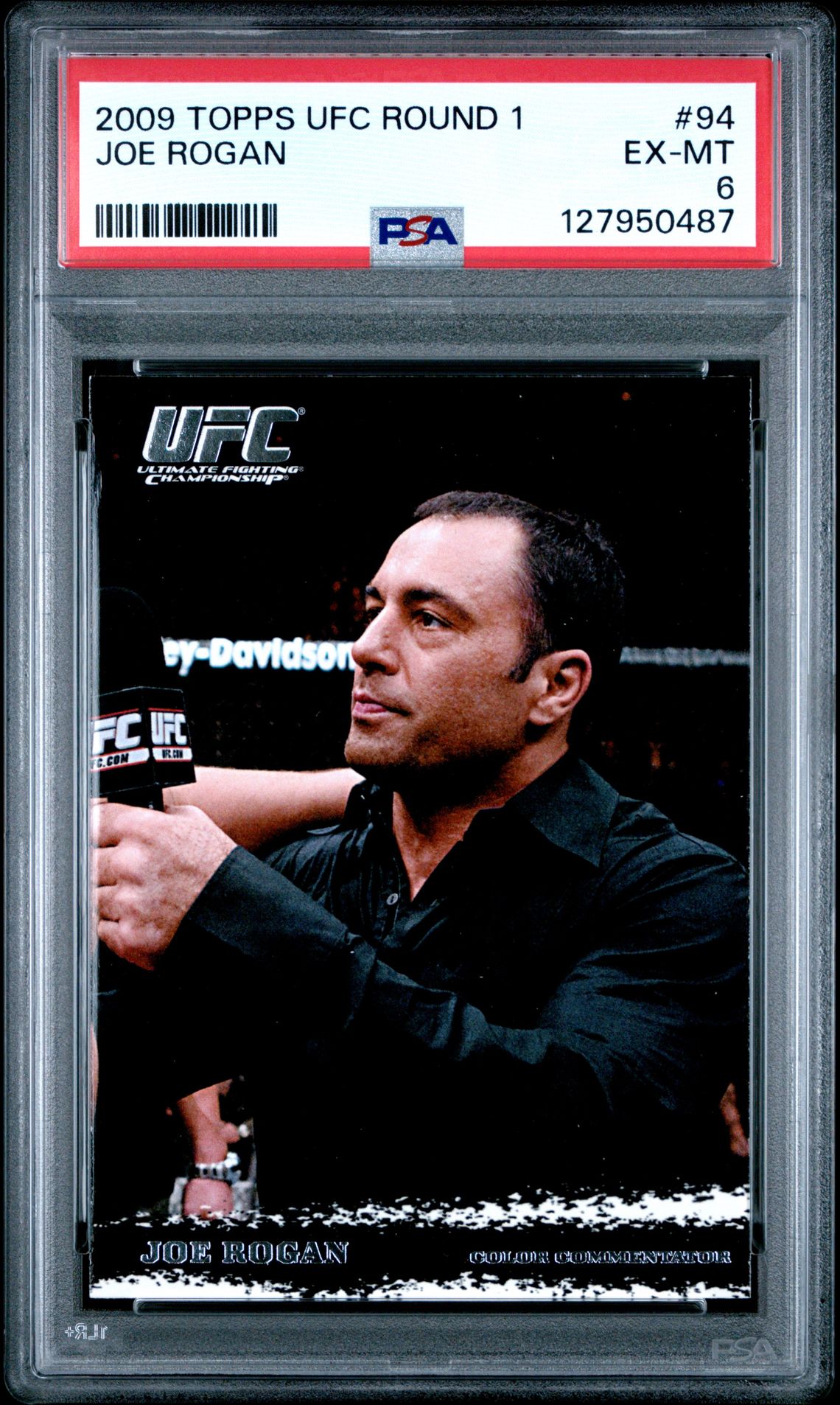 2009 Topps Ufc Round 1 Joe Rogan #94 Ex-Mt 6 front