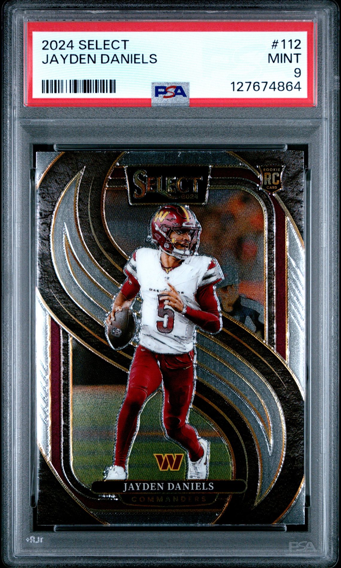 2024 Panini Select Jayden Daniels #112 Mint 9 front