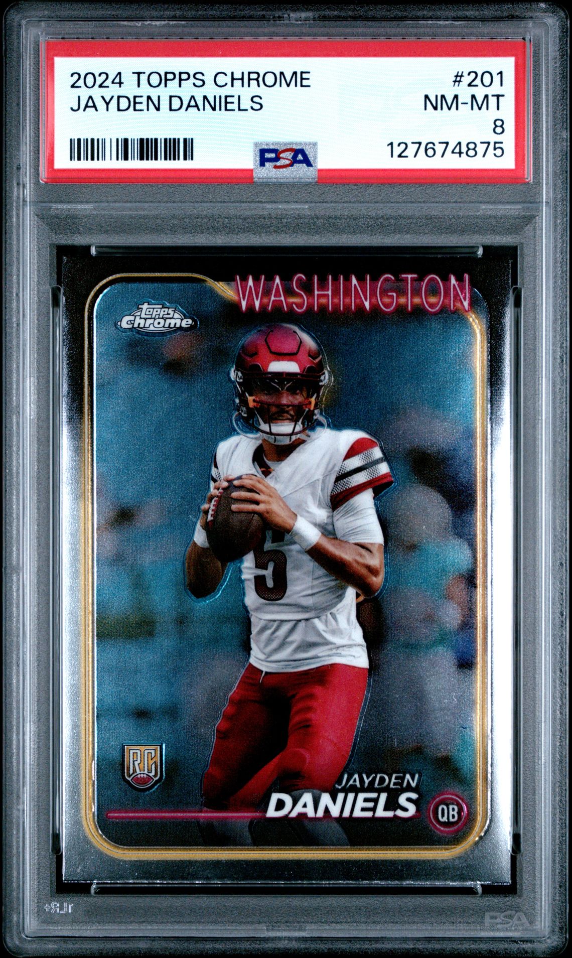 2024 Topps Chrome Jayden Daniels #201 Nm-Mt 8 front
