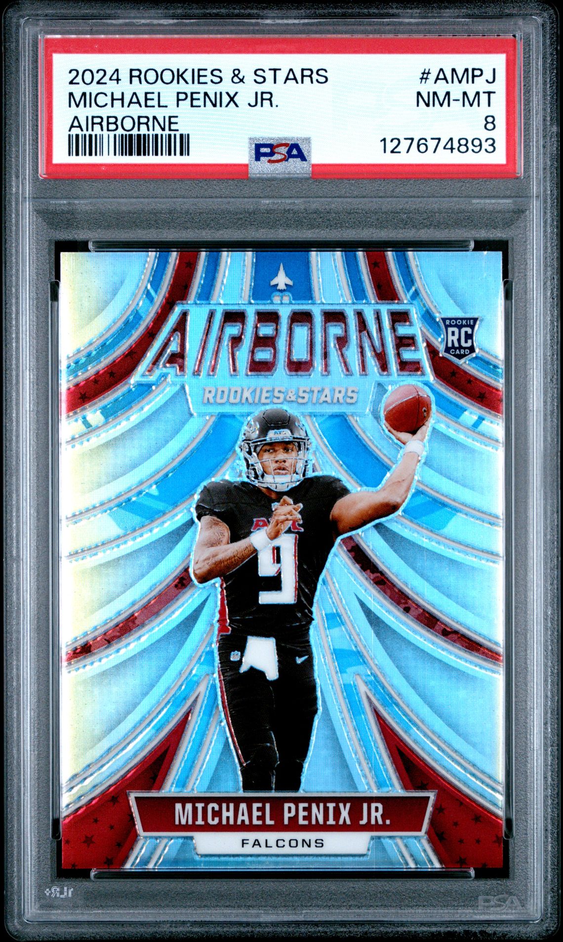 2024 Panini Rookies & Stars Airborne Michael Penix Jr. #Ampj Nm-Mt 8 front