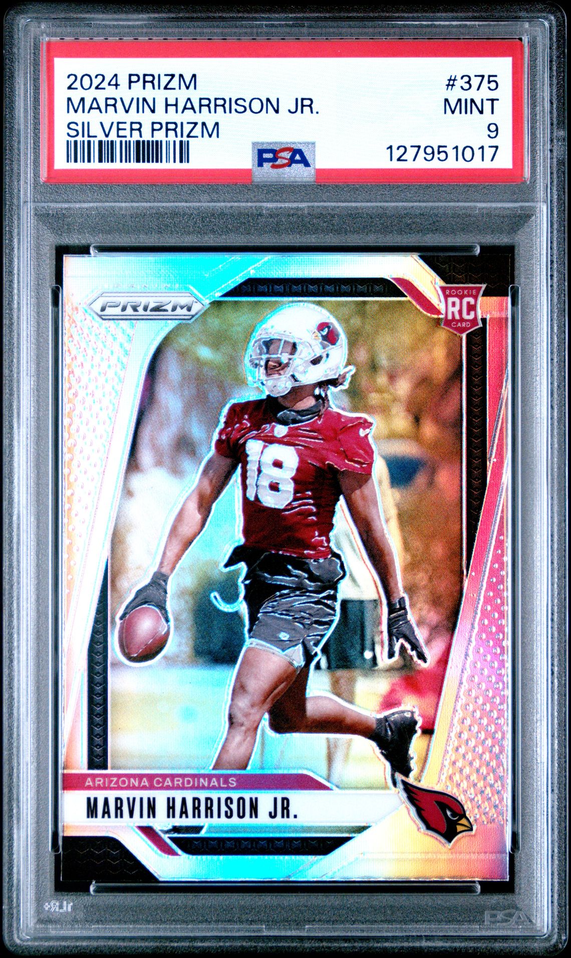 2024 Panini Prizm Marvin Harrison Jr. #375 (Silver Prizm) Mint 9 front