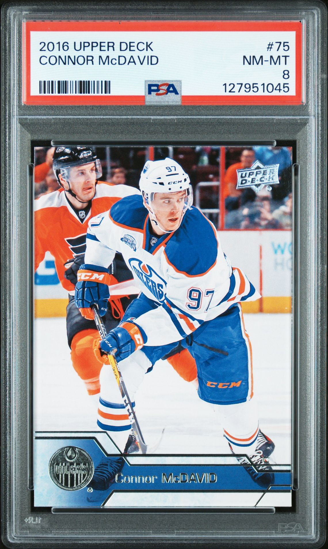 2016 Upper Deck Connor Mcdavid #75 Nm-Mt 8 front