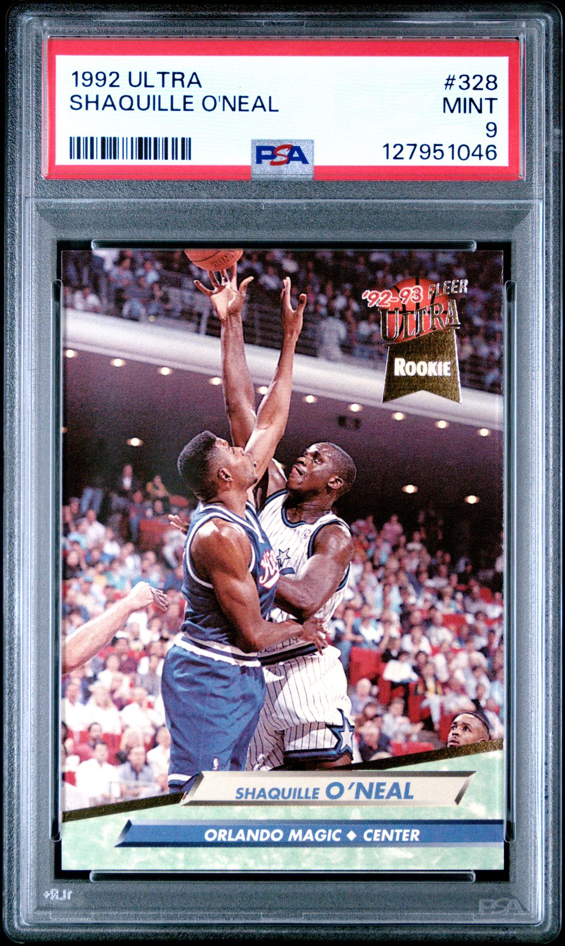 1992 Ultra Shaquille O'neal #328 Mint 9 front