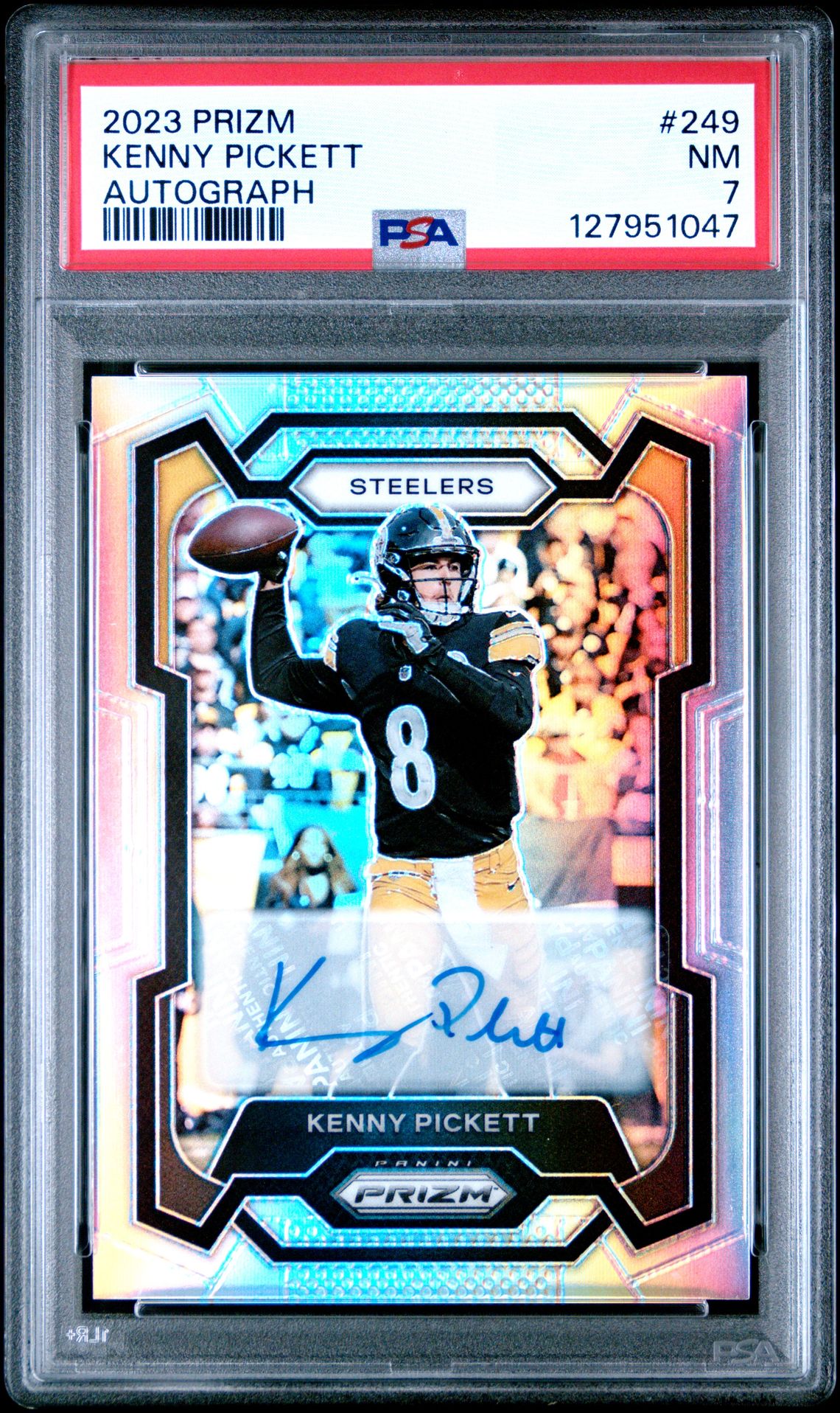 2023 Panini Prizm Kenny Pickett #249 (Autograph) Nm 7 front