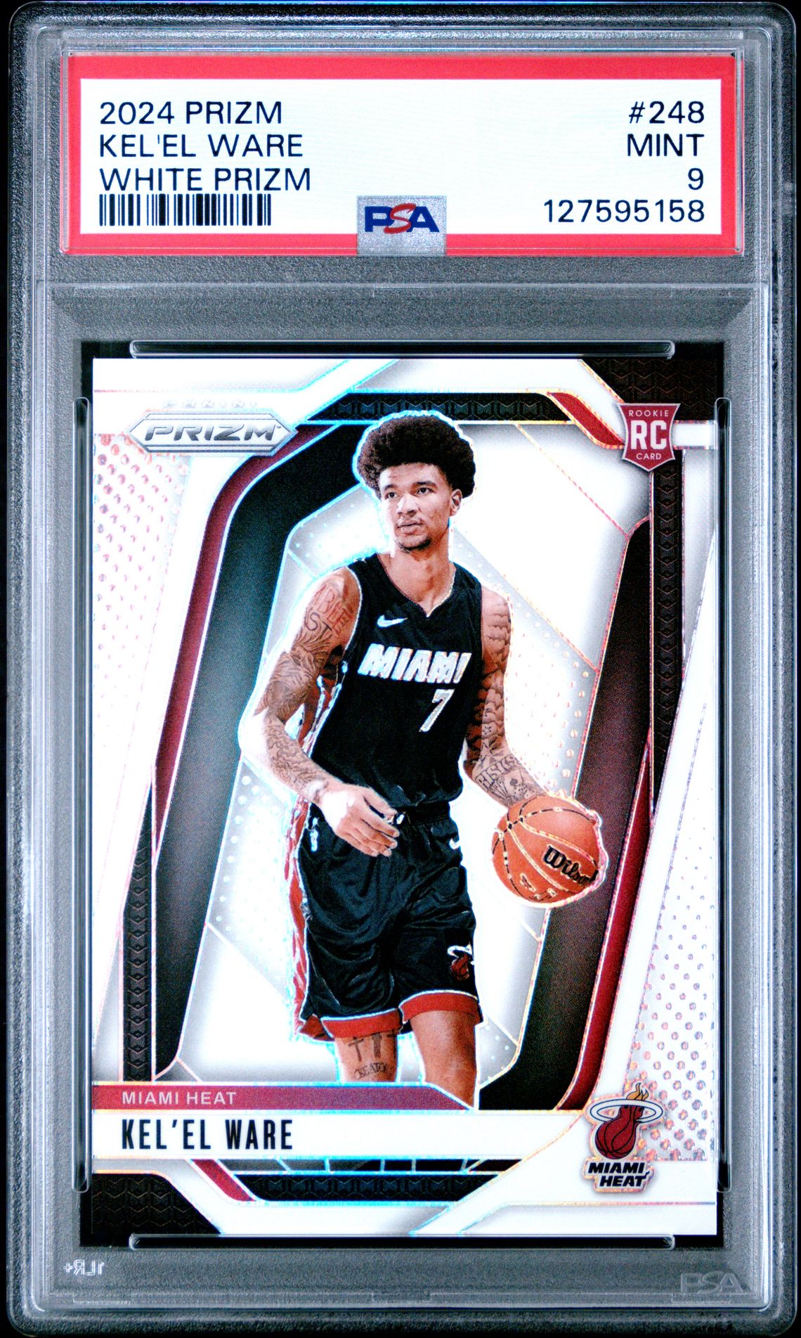 2024 Panini Prizm Kel'el Ware #248 (White Prizm) Mint 9 front