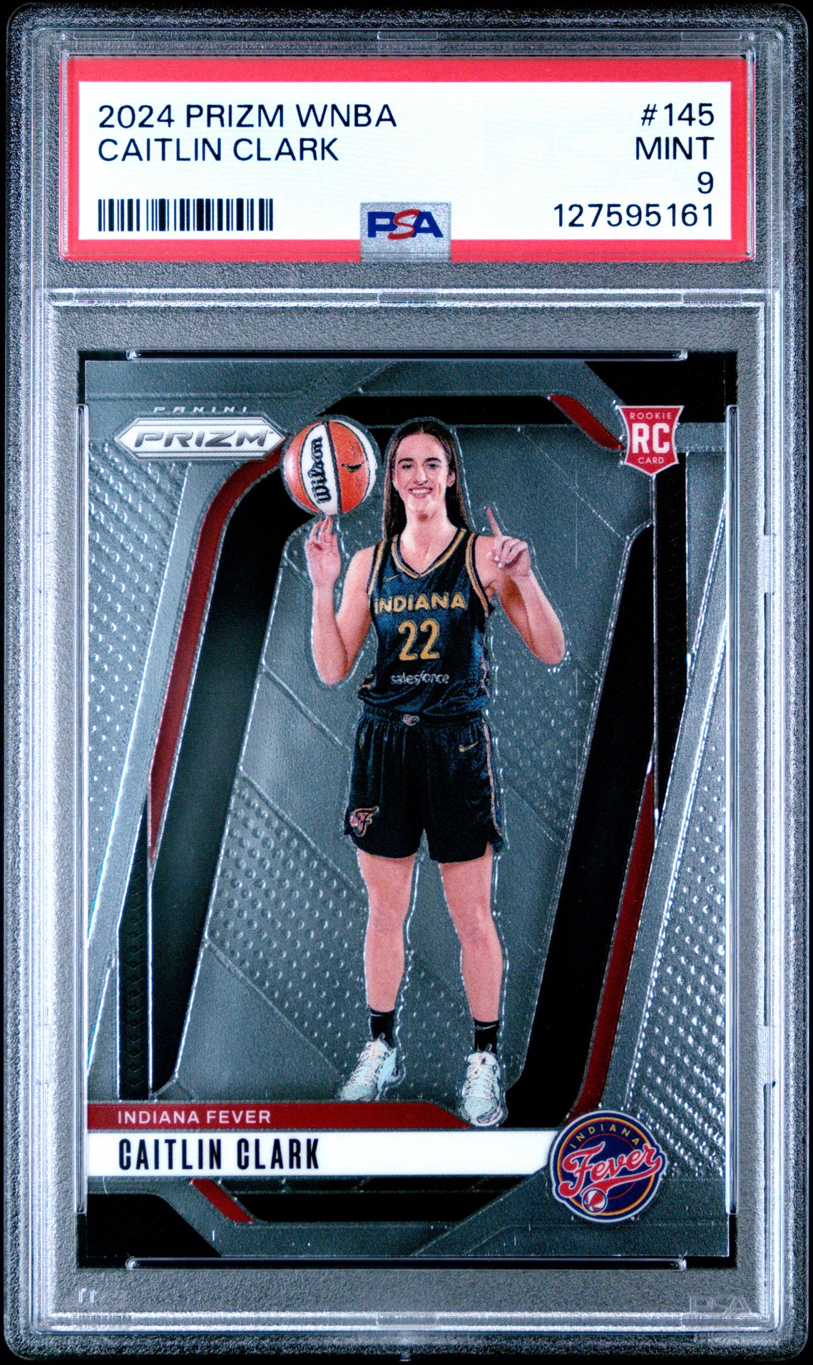2024 Panini Prizm Wnba Caitlin Clark #145 Mint 9 front