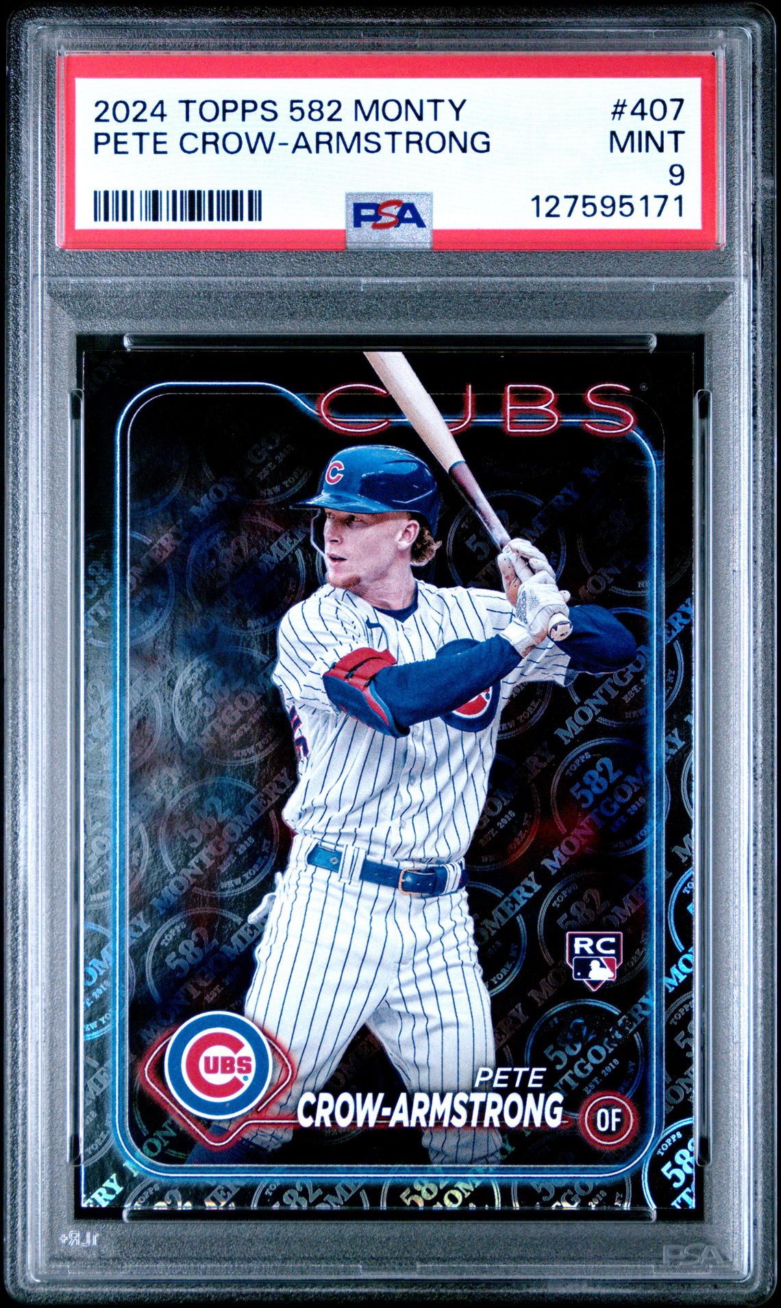 2024 Topps 582 Montgomery Set Pete Crow-Armstrong #407 Mint 9 front