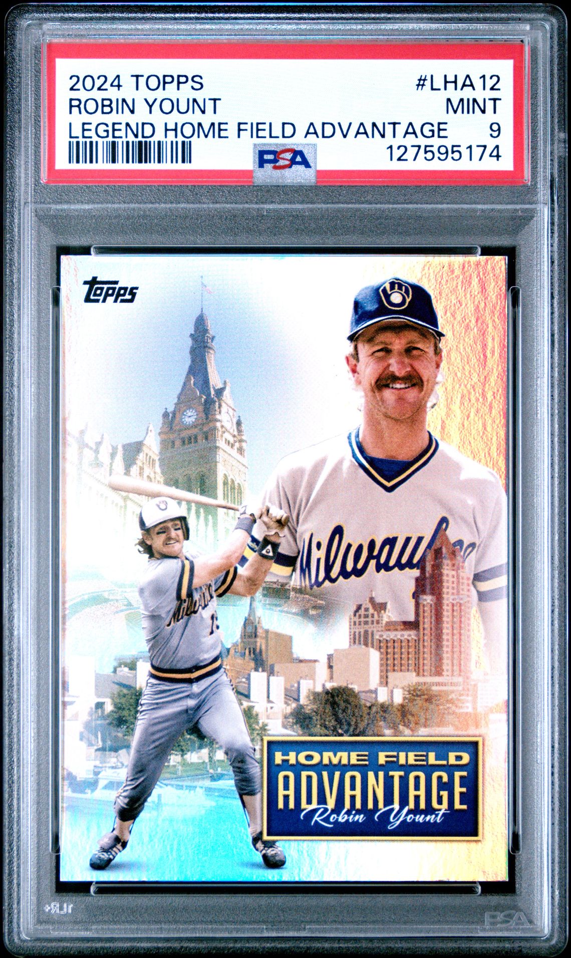 2024 Topps Legendary Home Field Advantage Robin Yount #Lha12 (Legend Home Field Advantage) Mint 9 front
