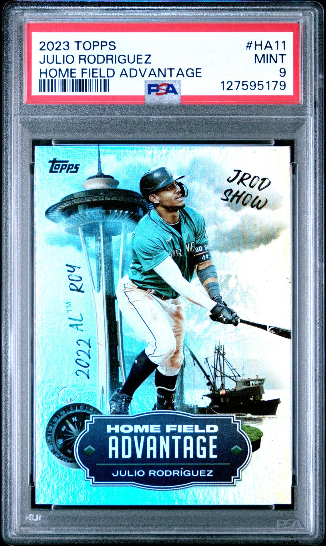 2023 Topps Home Field Advantage Julio Rodriguez #Ha11 (Home Field Advantage) Mint 9 front