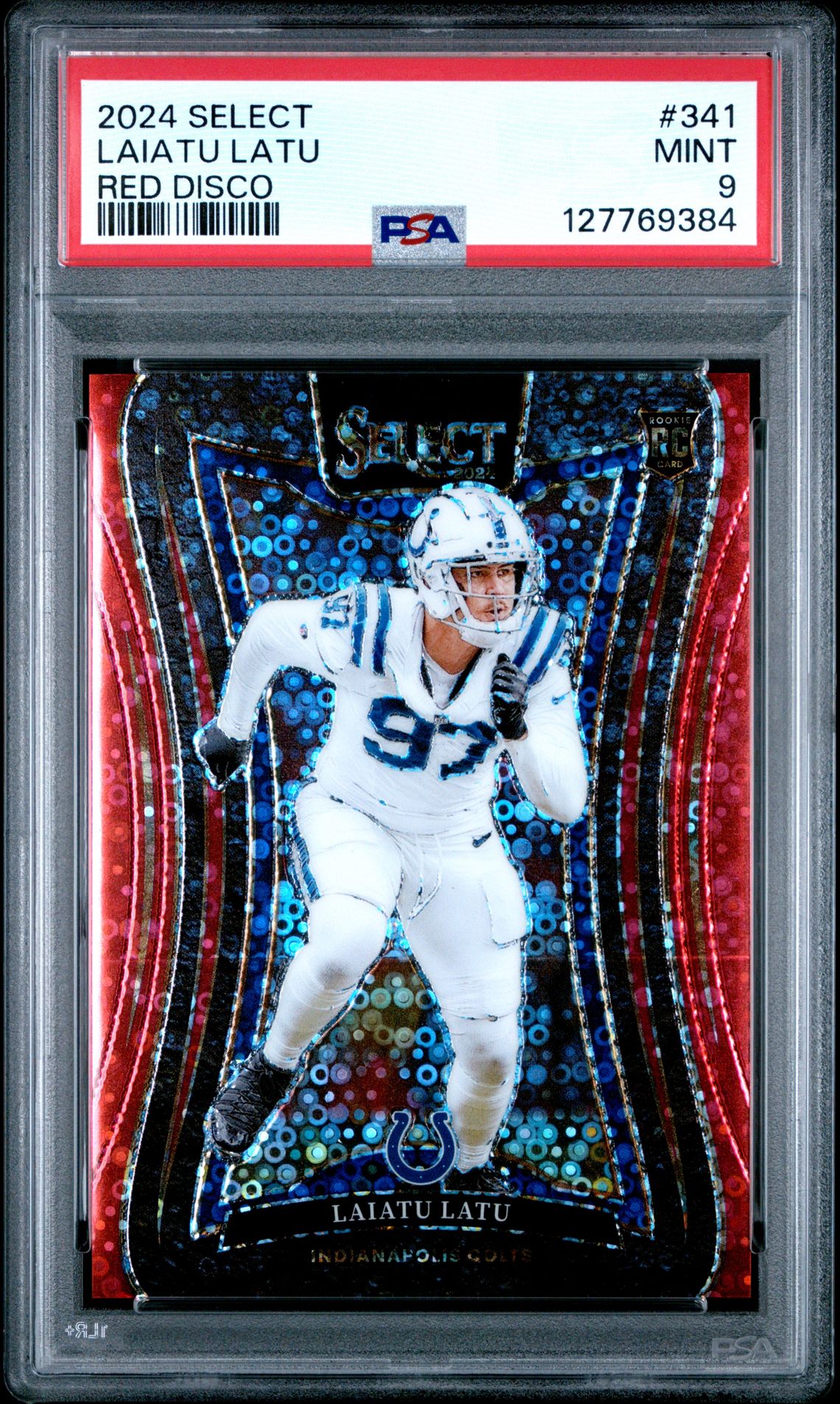 2024 Panini Select Laiatu Latu #341 (Red Disco) Mint 9 front