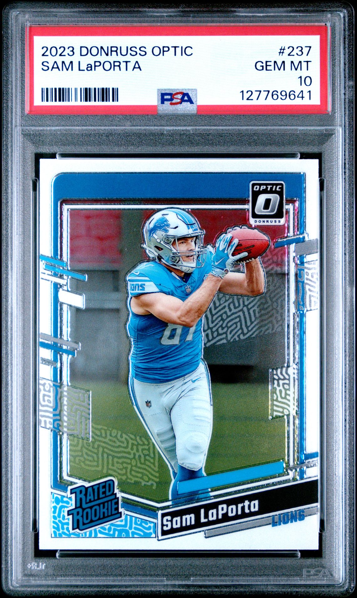 2023 Panini Donruss Optic Sam Laporta #237 Gem Mt 10 front