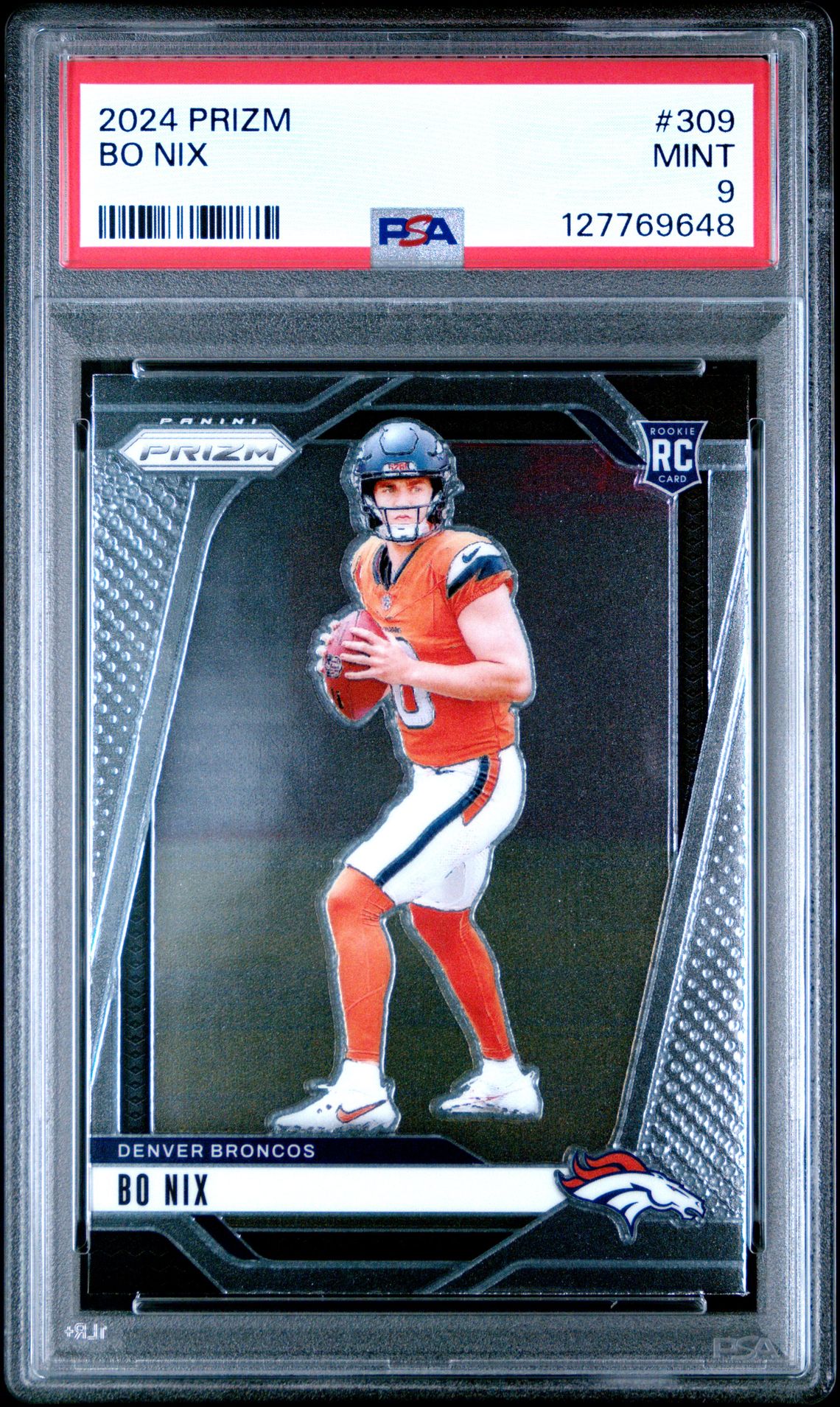 2024 Panini Prizm Bo Nix #309 Mint 9 front