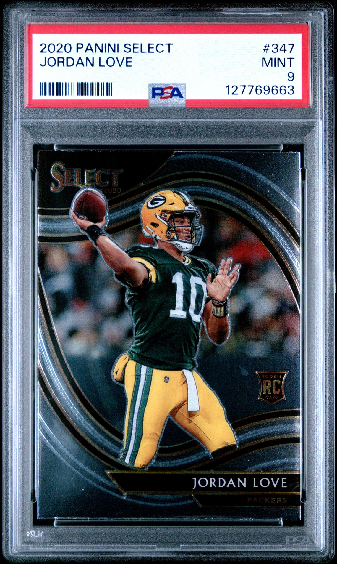 2020 Panini Select Jordan Love #347 Mint 9 front