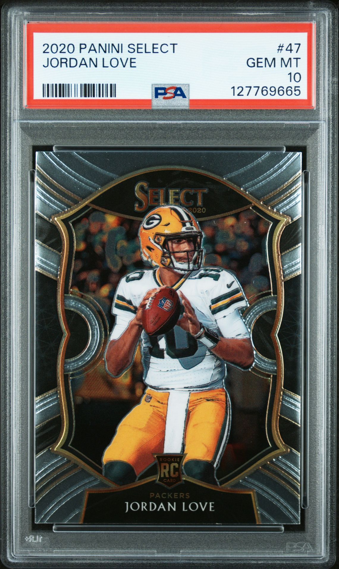2020 Panini Select Jordan Love #47 Gem Mt 10 front