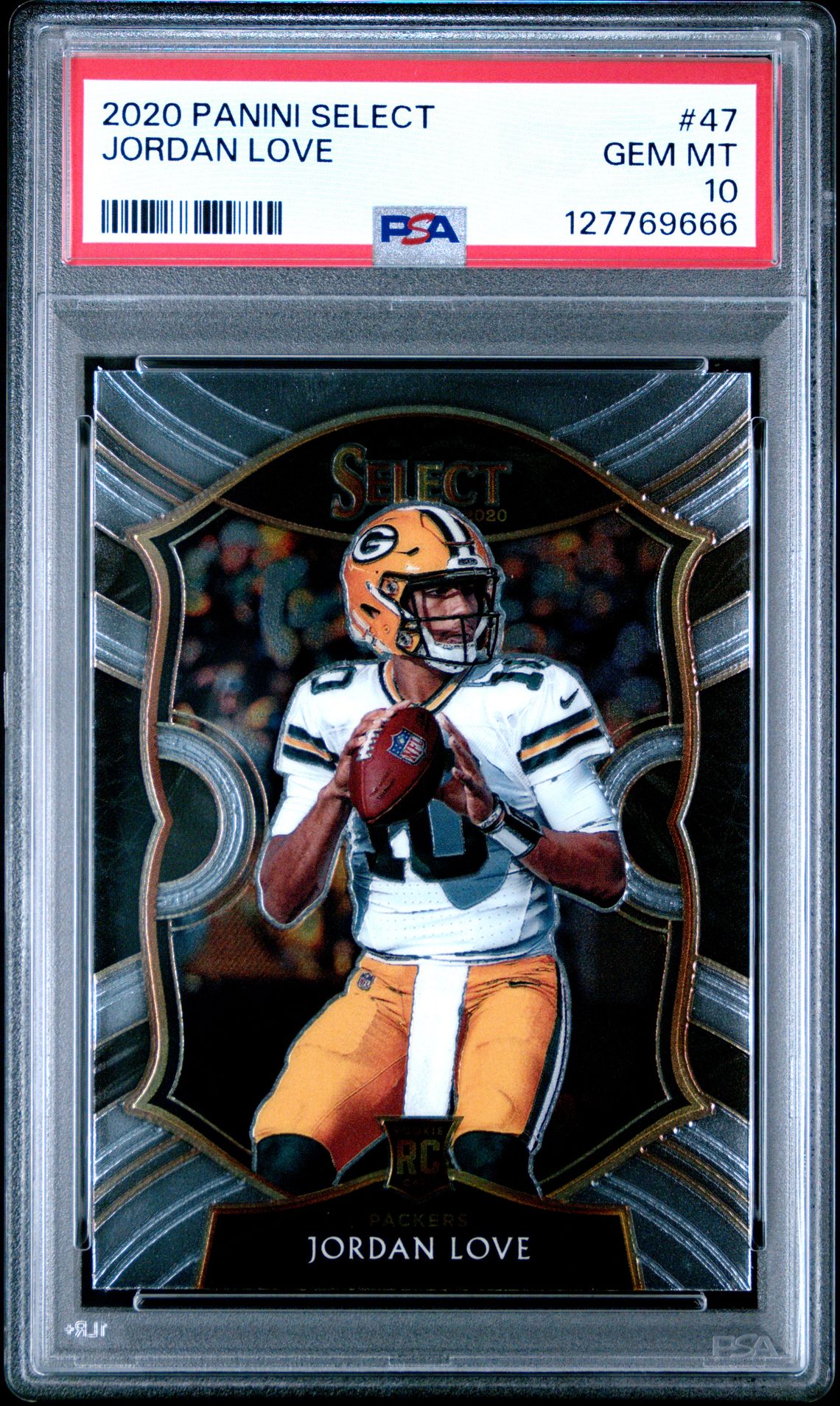 2020 Panini Select Jordan Love #47 Gem Mt 10 front