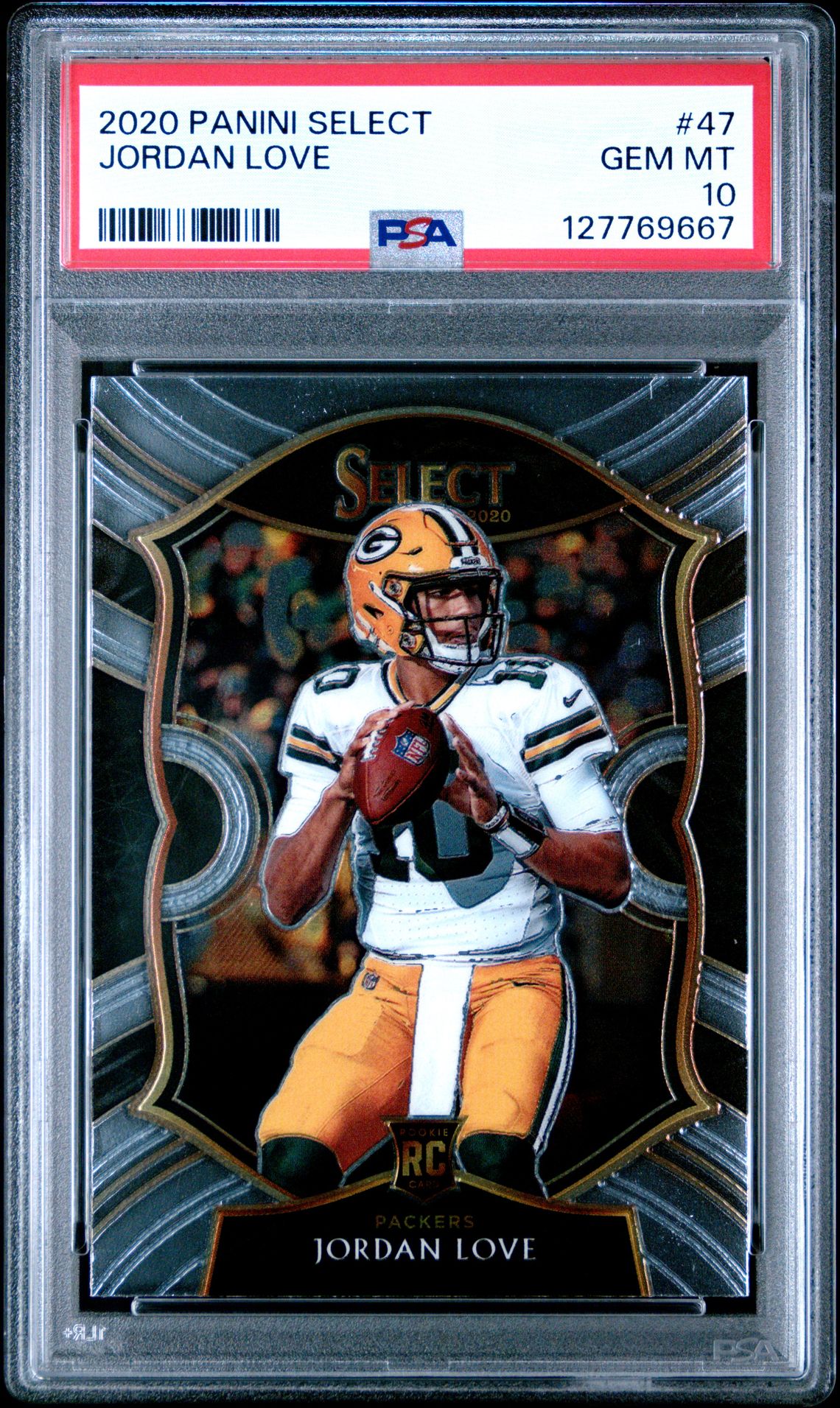 2020 Panini Select Jordan Love #47 Gem Mt 10 front