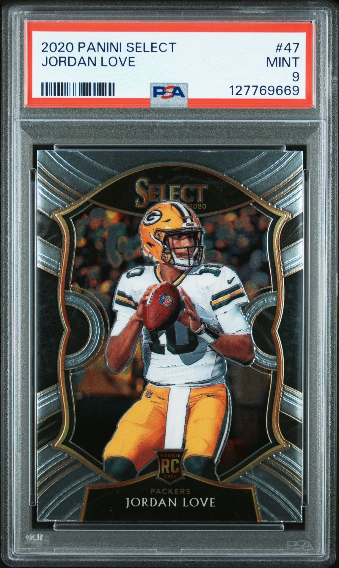 2020 Panini Select Jordan Love #47 Mint 9 front