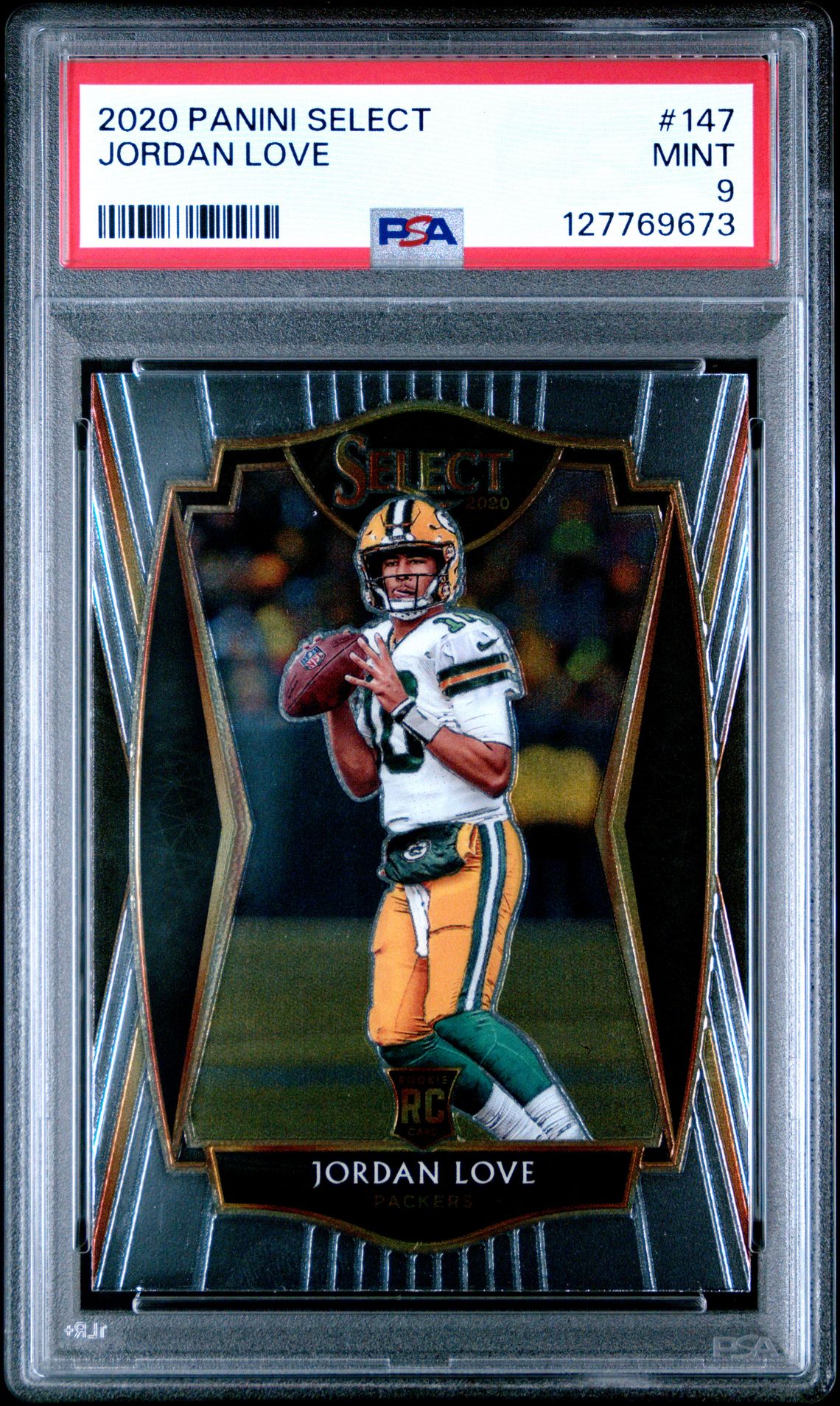 2020 Panini Select Jordan Love #147 Mint 9 front