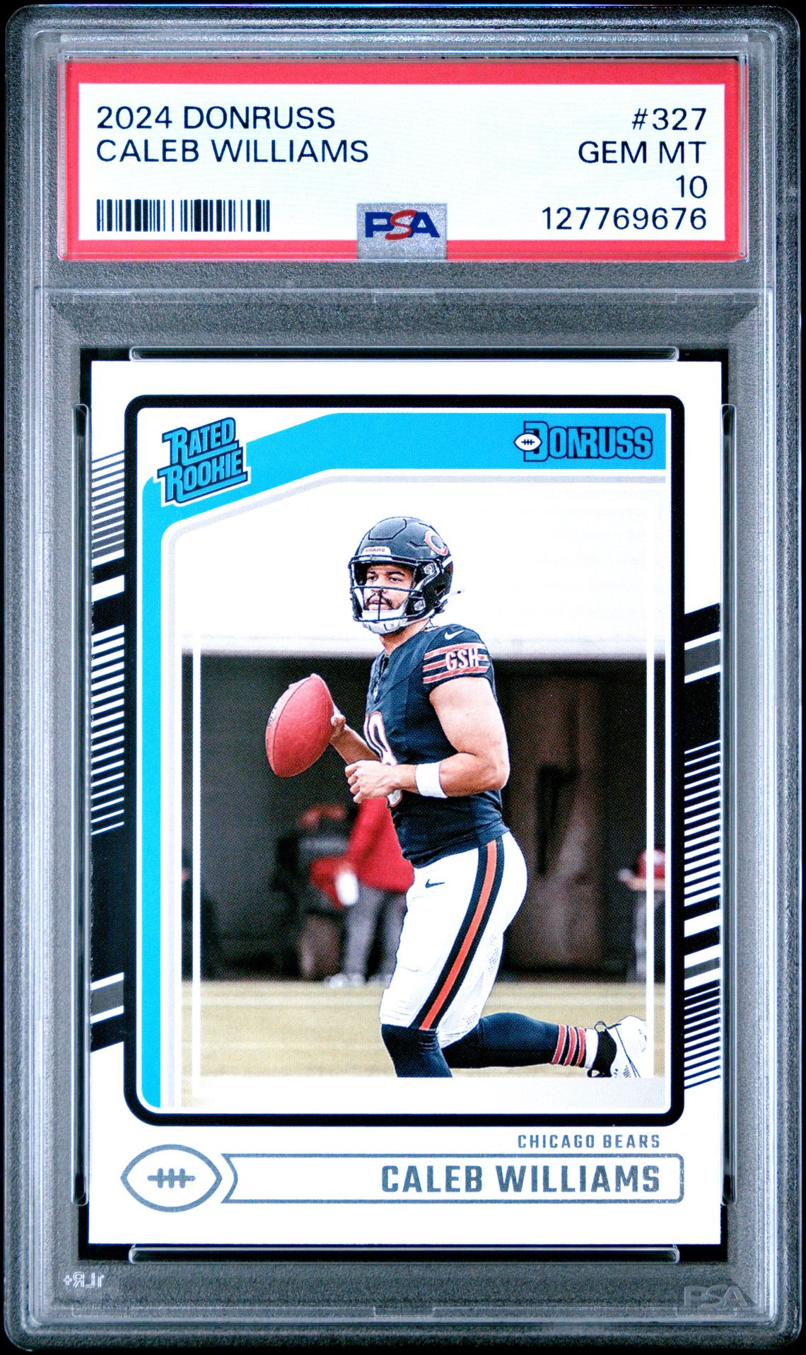 2024 Panini Donruss Caleb Williams #327 Gem Mt 10 front