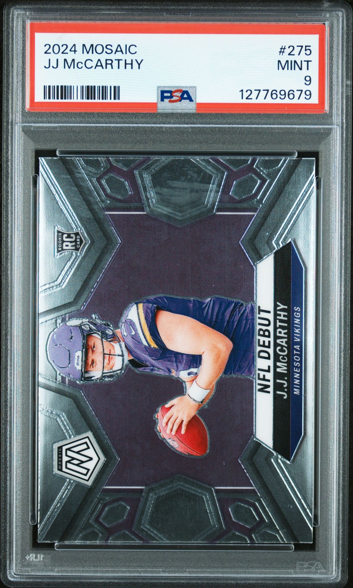 2024 Panini Mosaic Jj Mccarthy #275 Mint 9 front