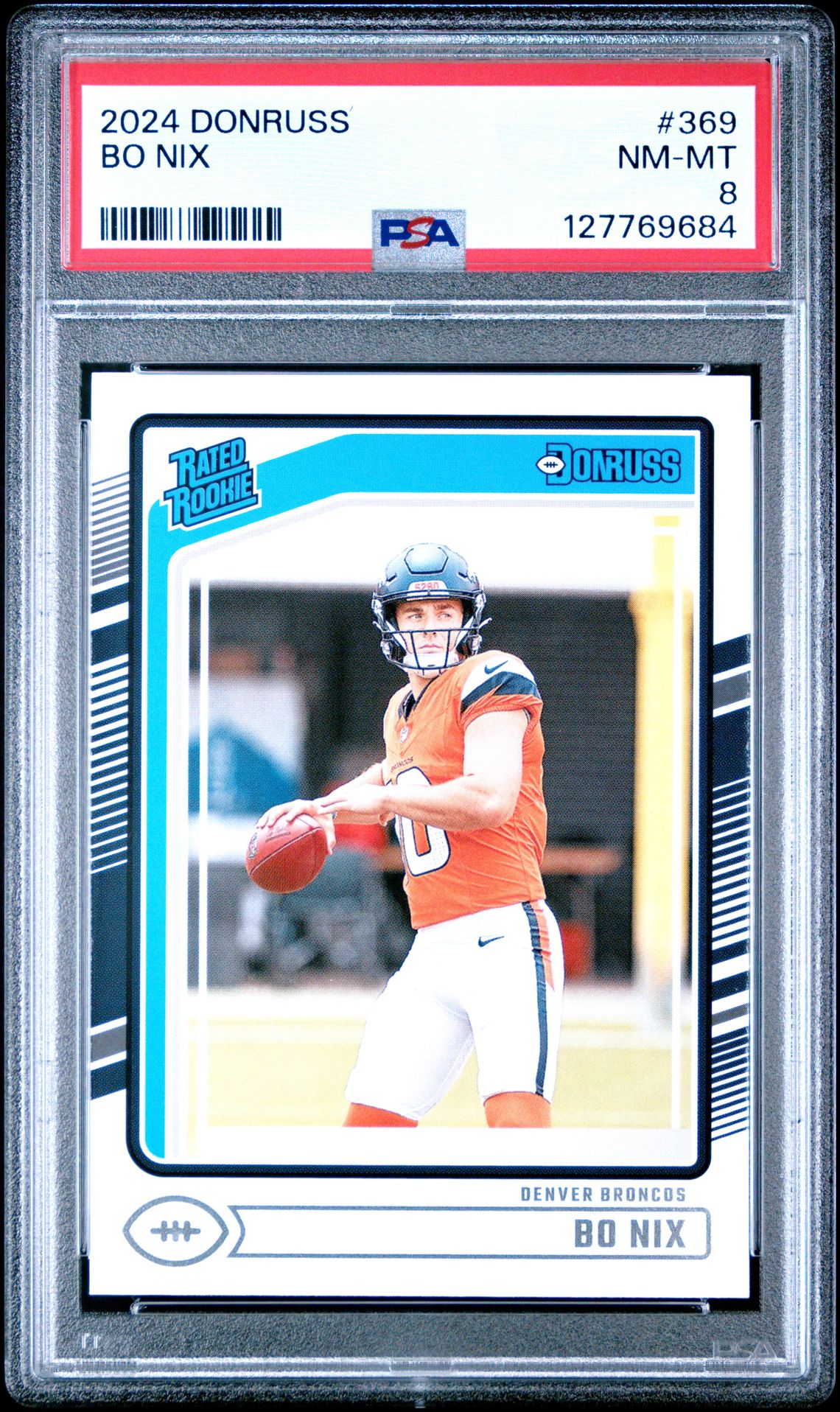 2024 Panini Donruss Bo Nix #369 Nm-Mt 8 front