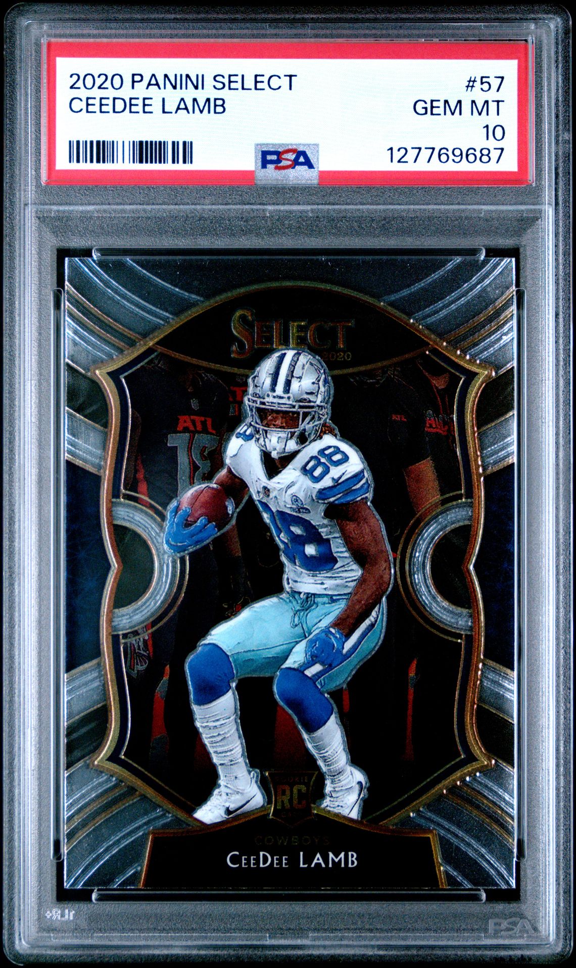 2020 Panini Select Ceedee Lamb #57 Gem Mt 10 front