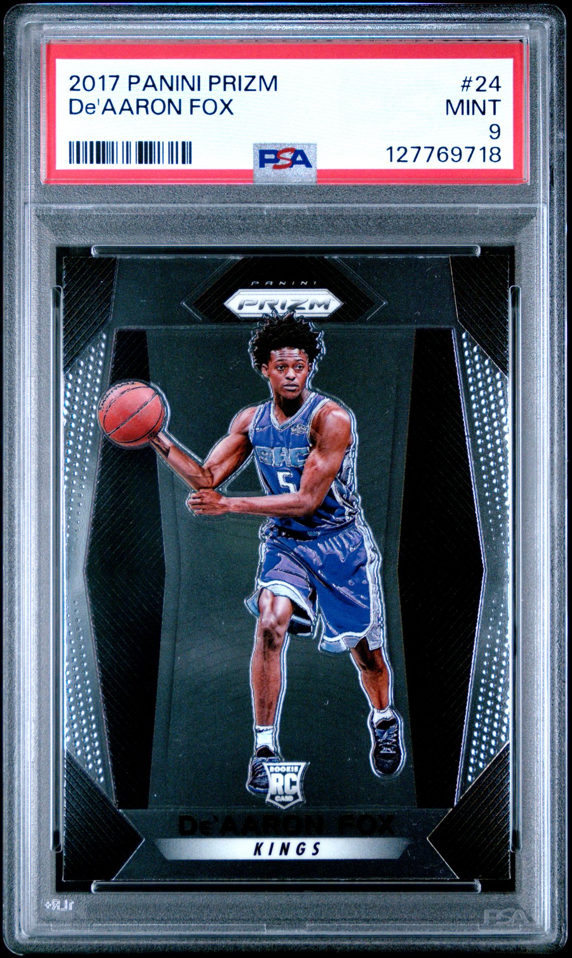 2017 Panini Prizm De'aaron Fox #24 Mint 9 front
