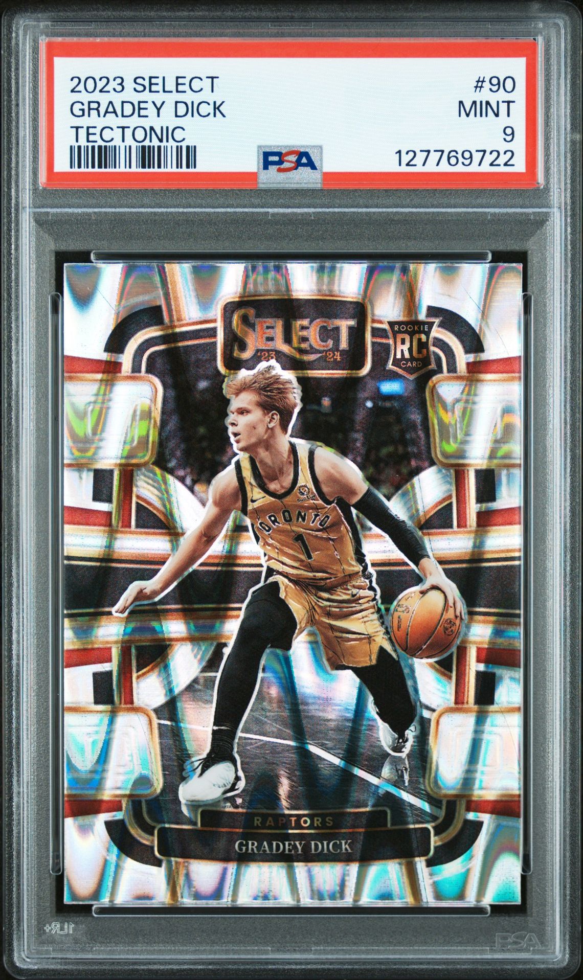 2023 Panini Select Gradey Dick #90 (Tectonic) Mint 9 front