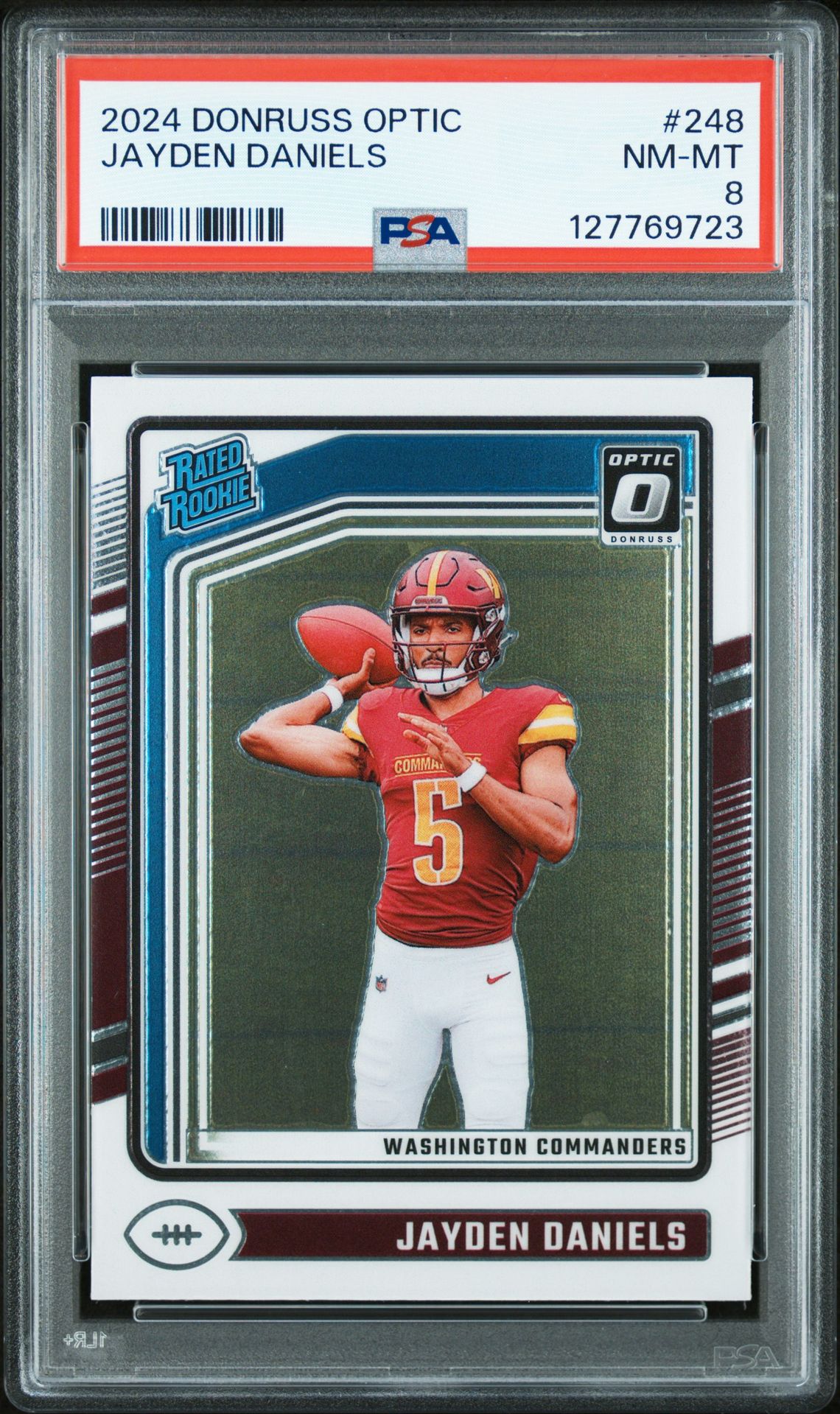 2024 Panini Donruss Optic Jayden Daniels #248 Nm-Mt 8 front