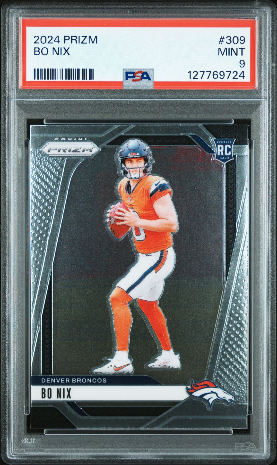 2024 Panini Prizm Bo Nix #309 Mint 9 front