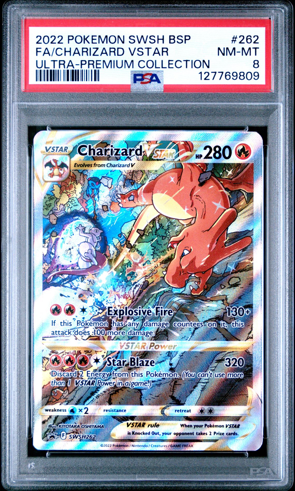 2022 Pokemon Swsh Black Star Promo Fa/Charizard Vstar #262 (Ultra-Premium Collection) Nm-Mt 8 front